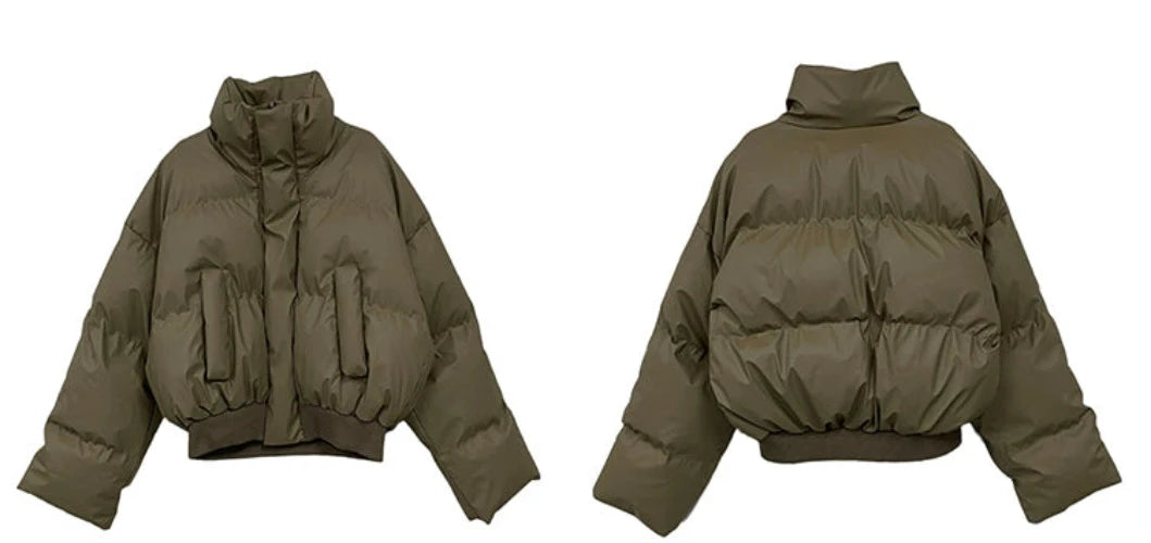 Cozy Luxe Oversized Short Puffer Jacket - chiclara