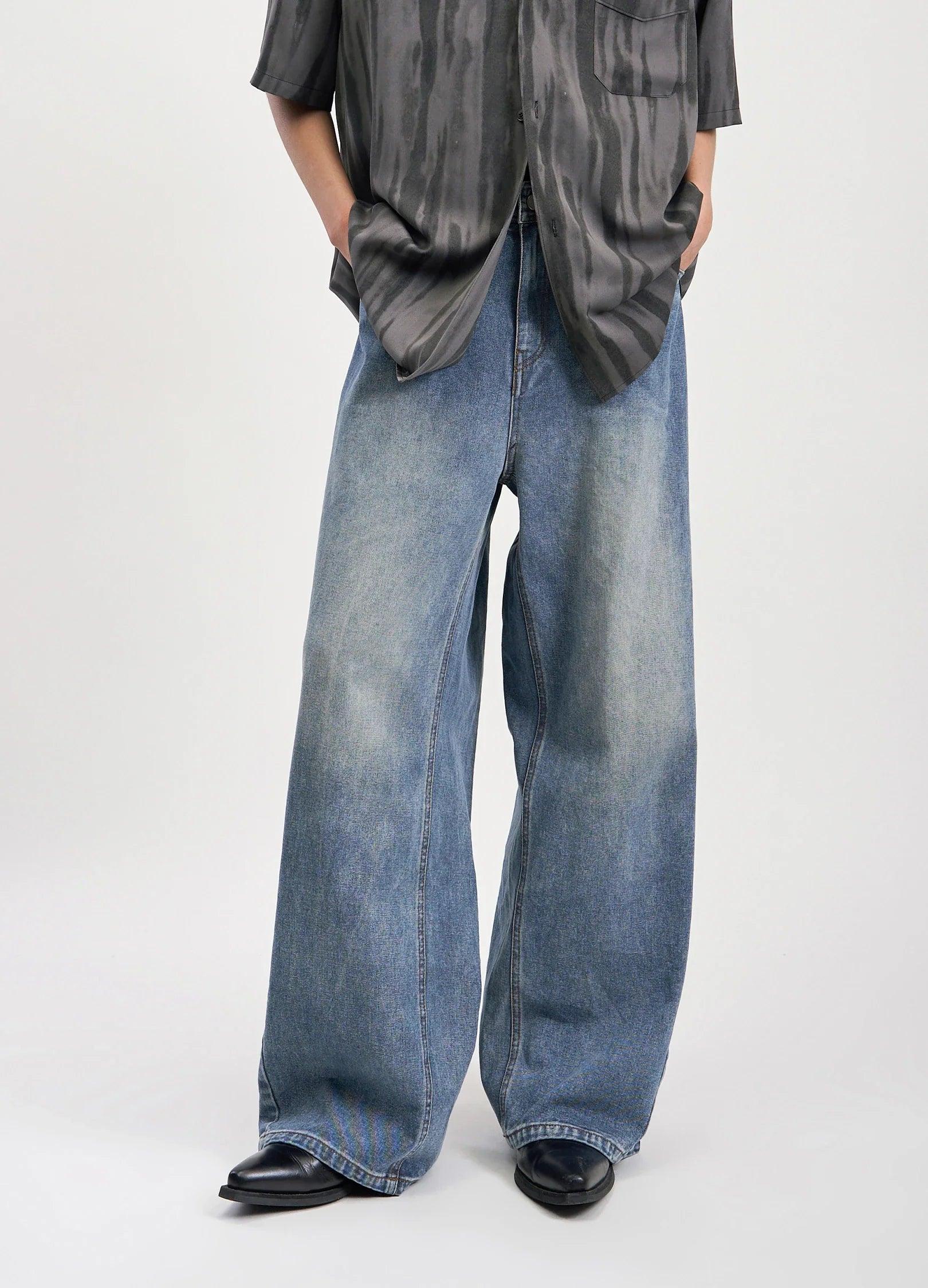 Vintage Oversized Denim Jeans - chiclara