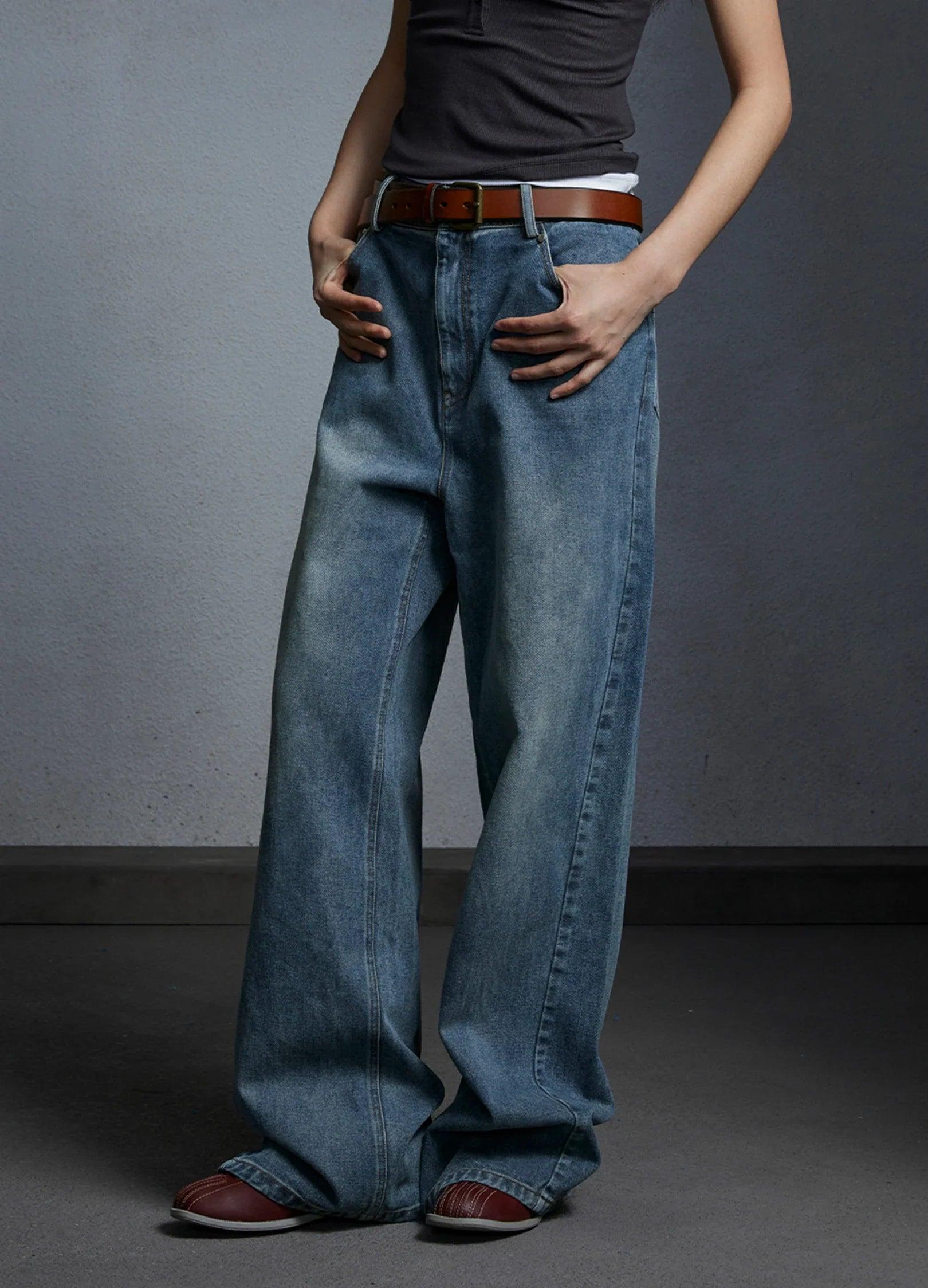 Vintage Oversized Denim Jeans - chiclara