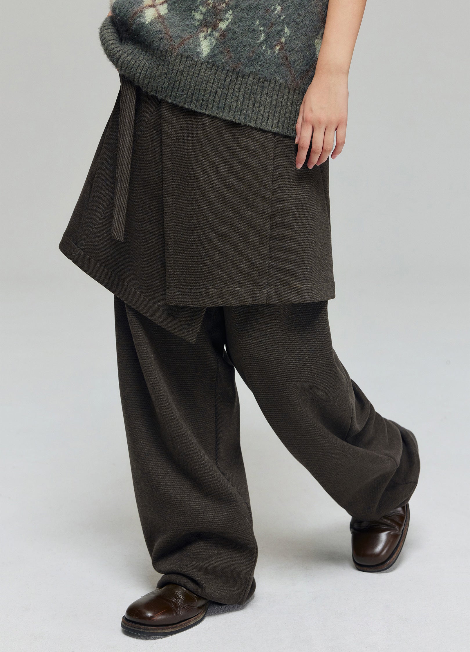 Side Buckle Wrap Skirt