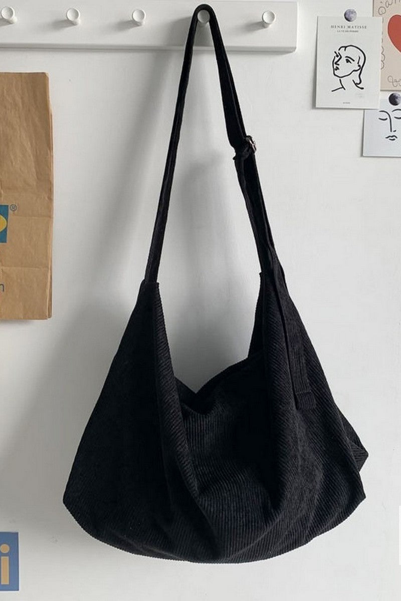 Corduroy Slouchy Crossbody Bag