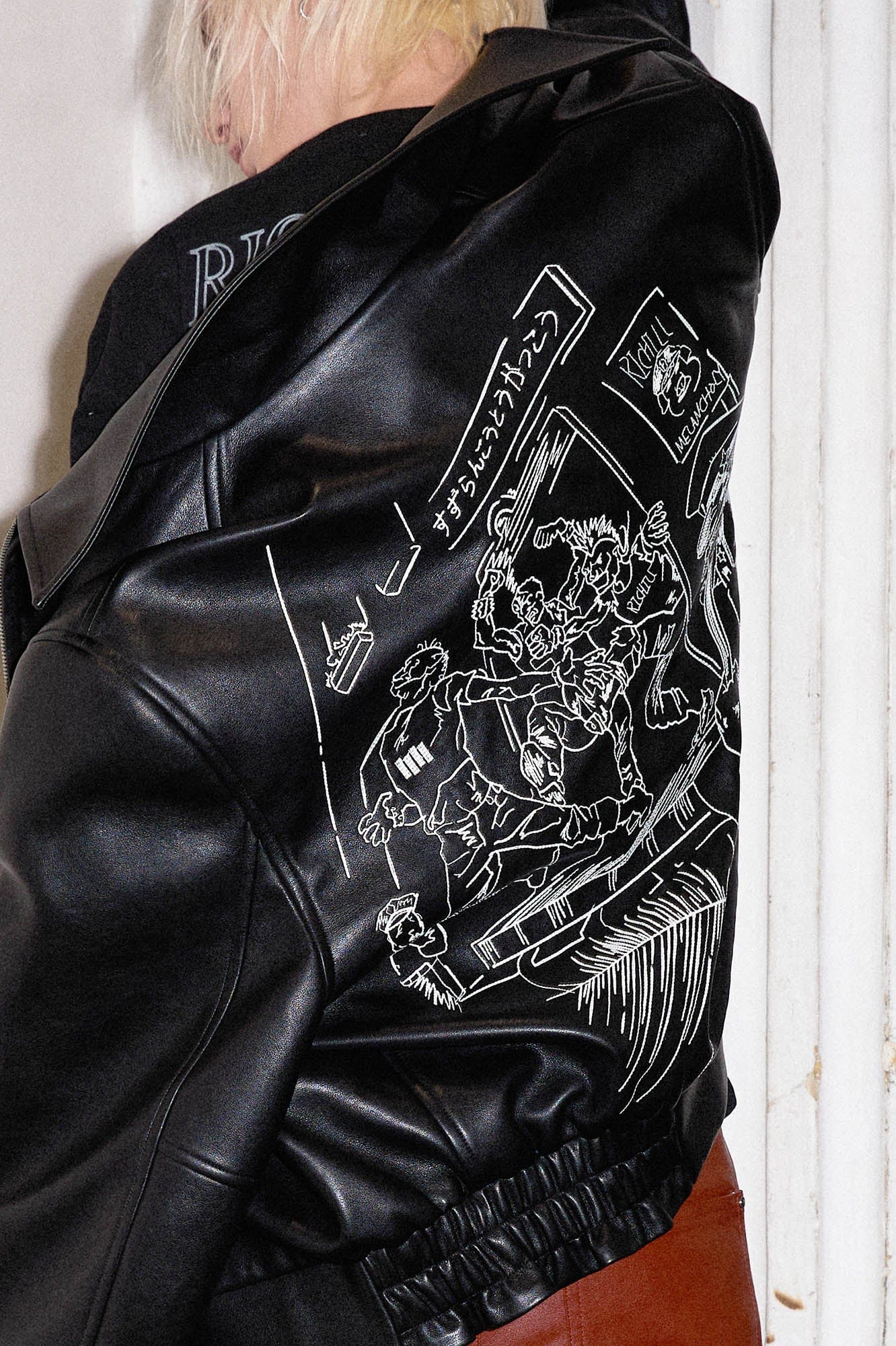 Black Leather Racing Jacket