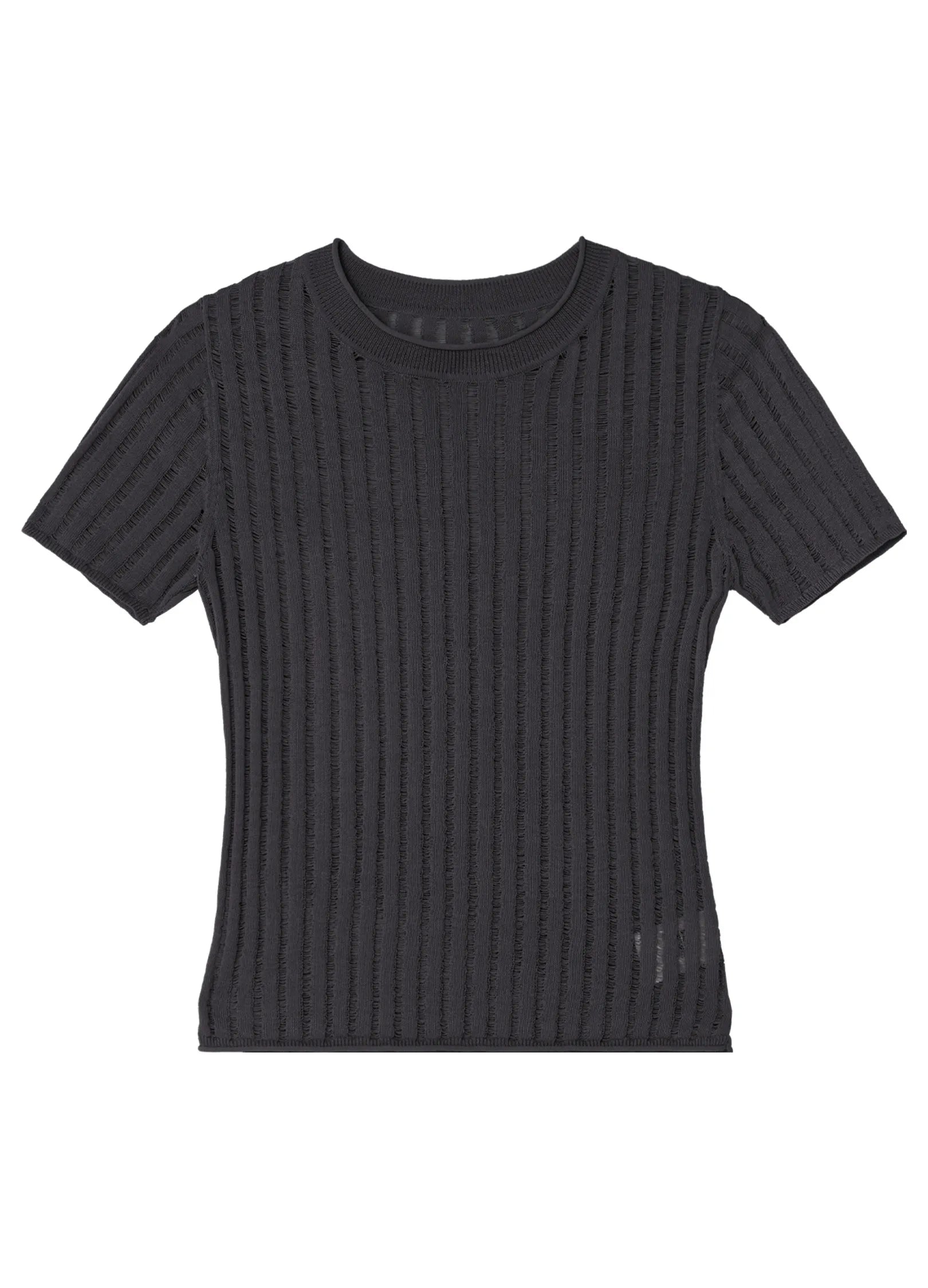 Ribbed Slim Crop Top