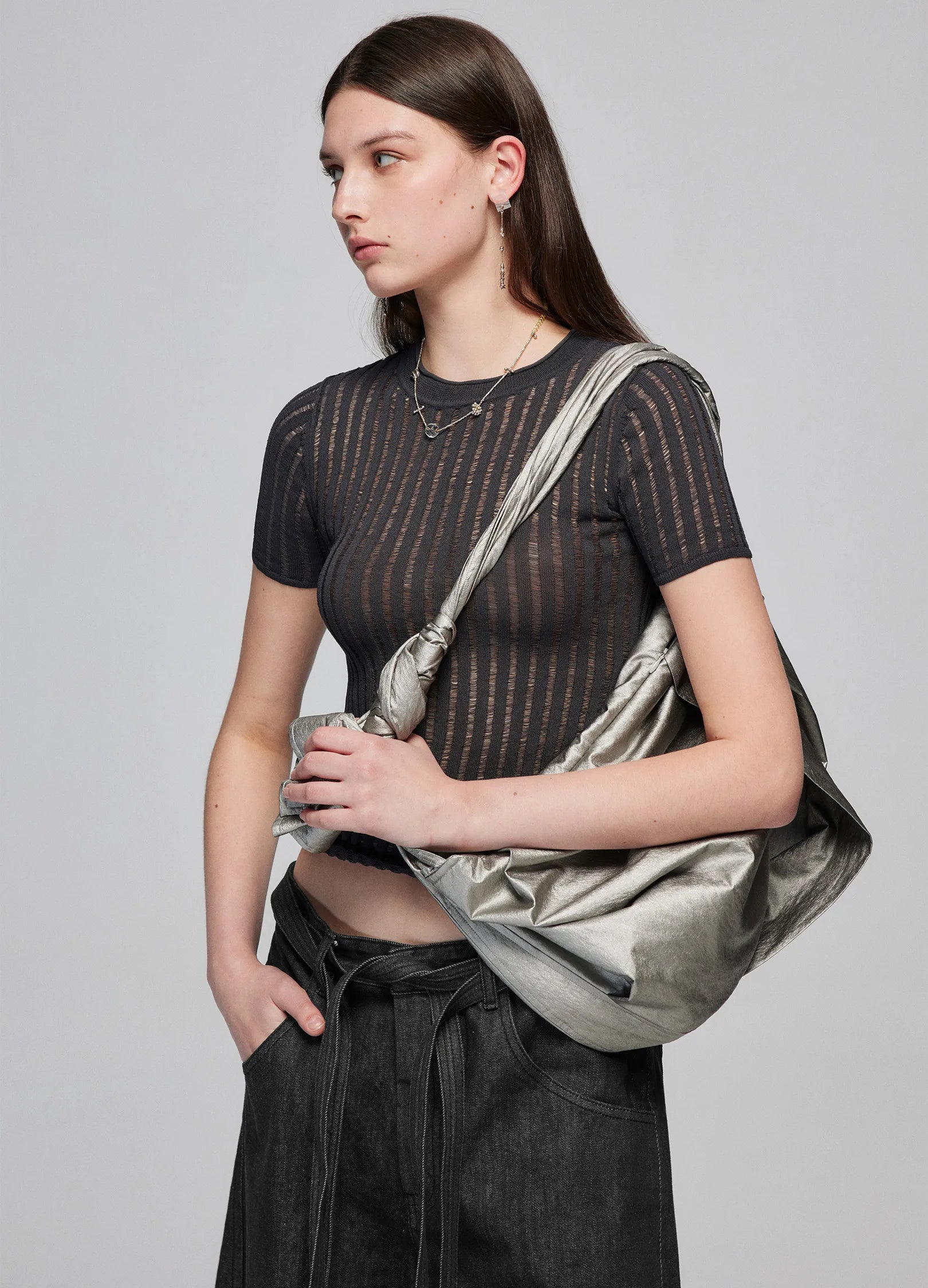 Ribbed Slim Crop Top