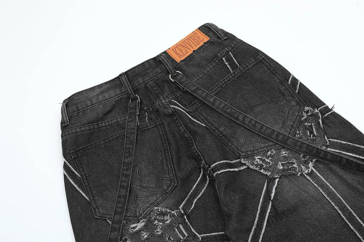 Spider Web Cargo Jeans