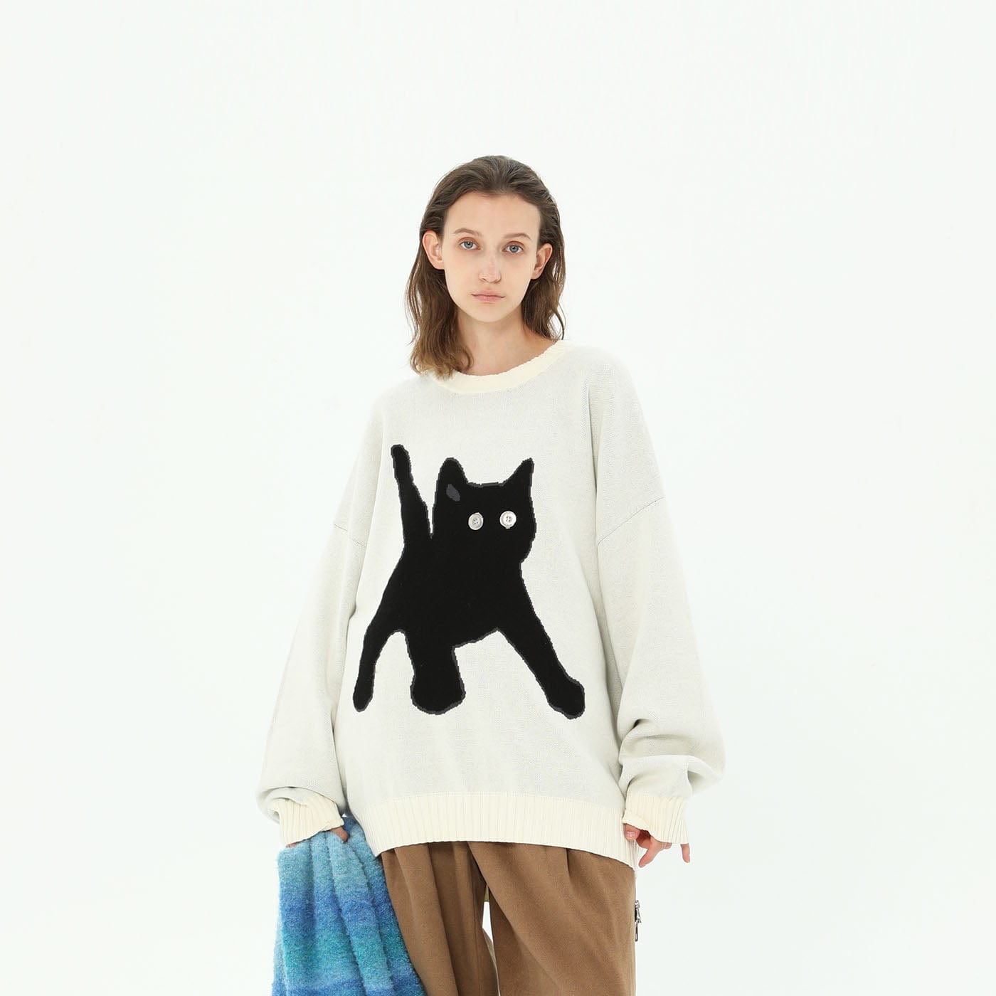 Cat Graphic Sweater