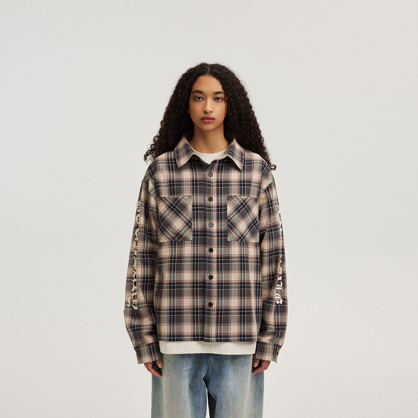 Gothic Plaid Flannel Shirt