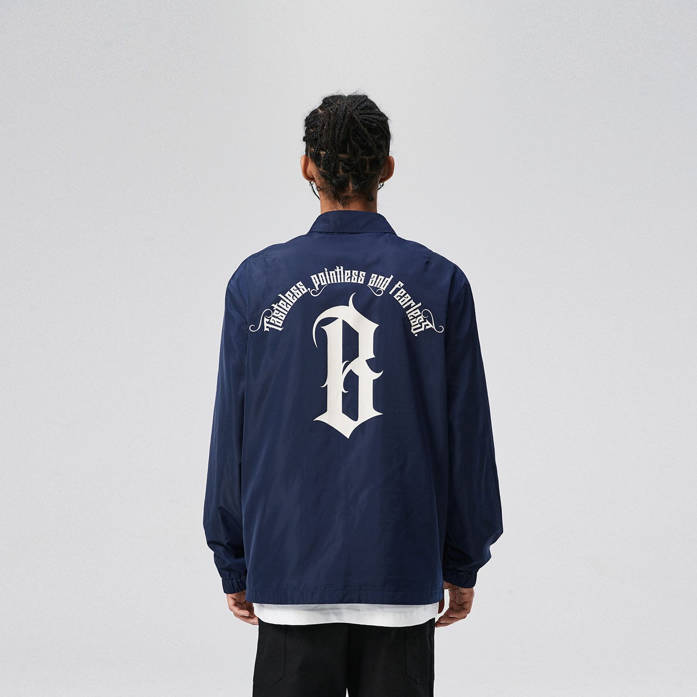 Gothic Logo Coach Jacket