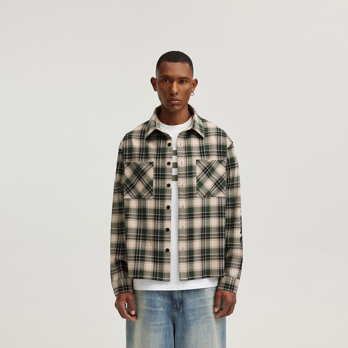 Gothic Plaid Flannel Shirt