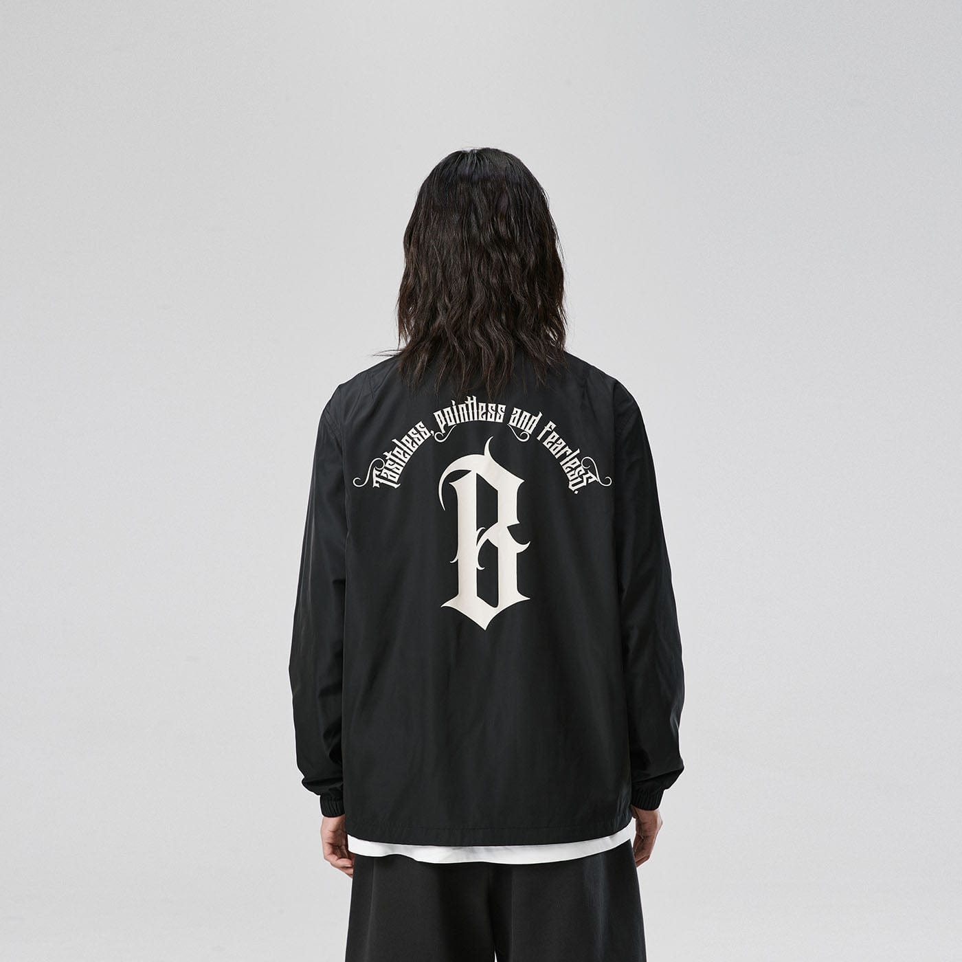 Gothic Logo Coach Jacket