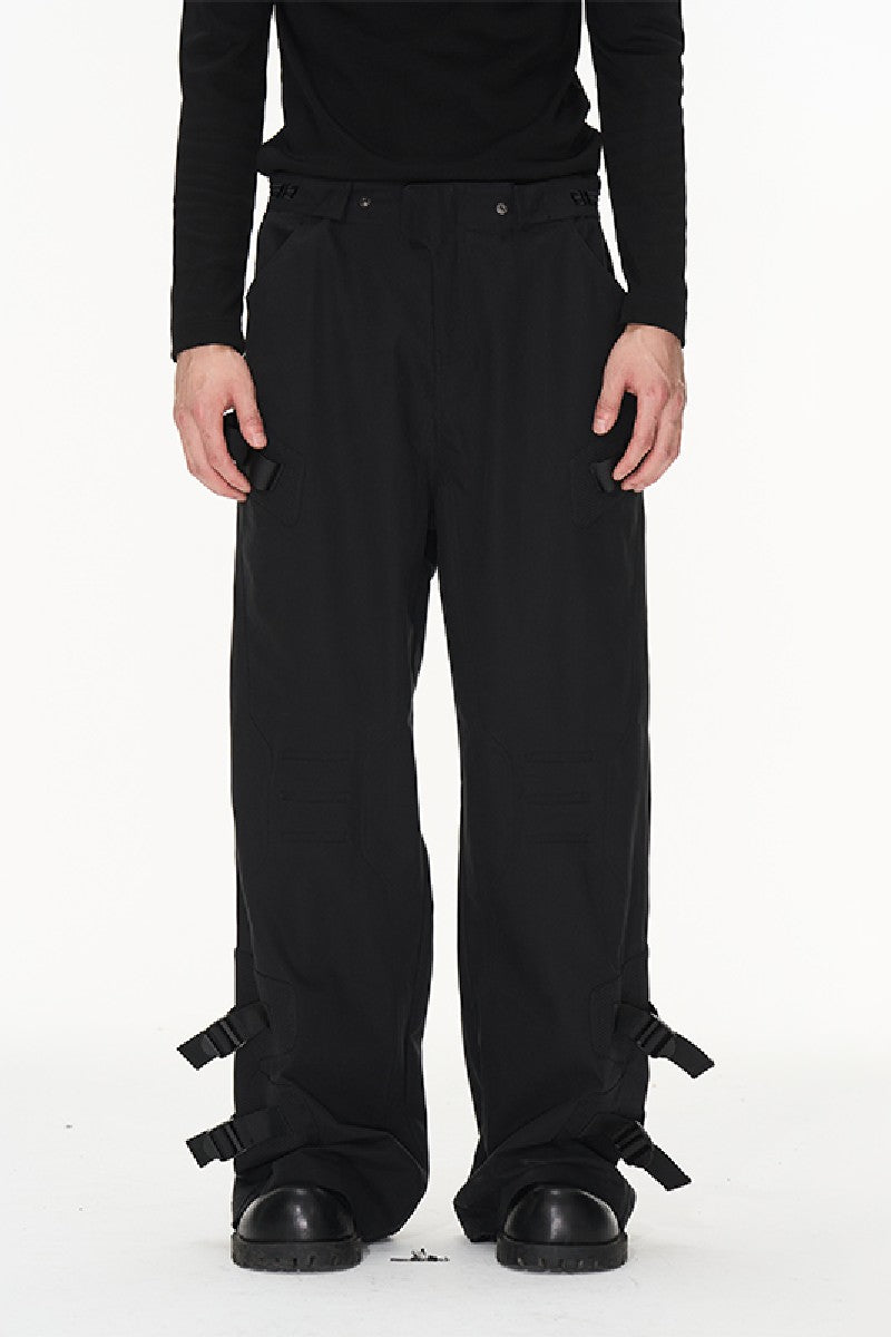 Straps Logo Functional Trousers - chiclara