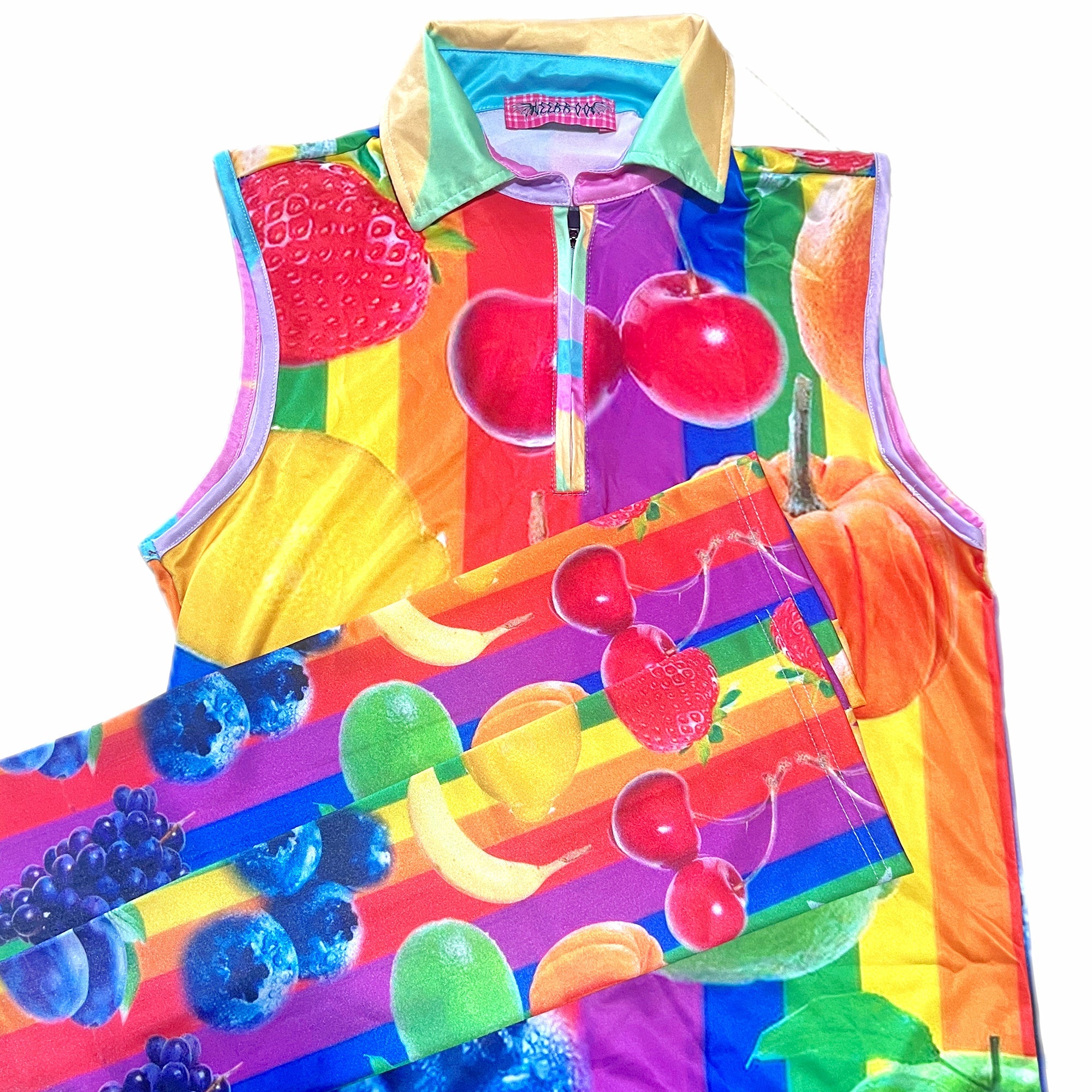 Rainbow Fruit Top Skirt Set