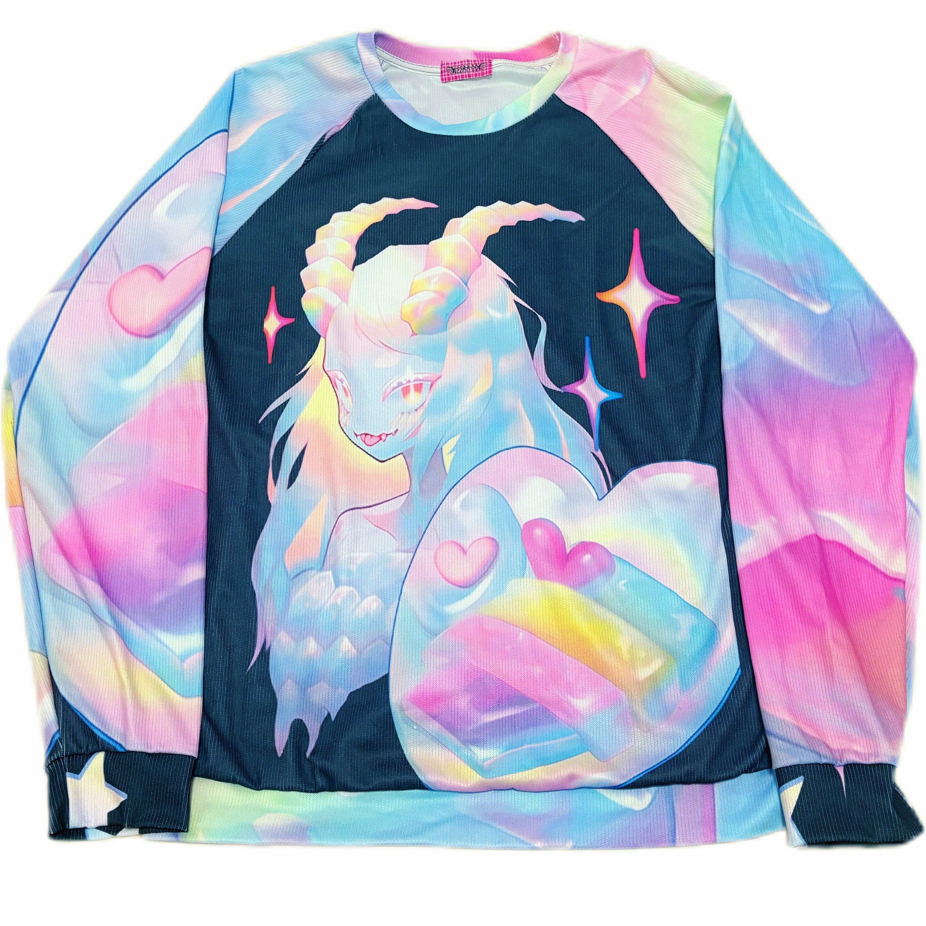 Holographic Rainbow Oversized Sweatshirt