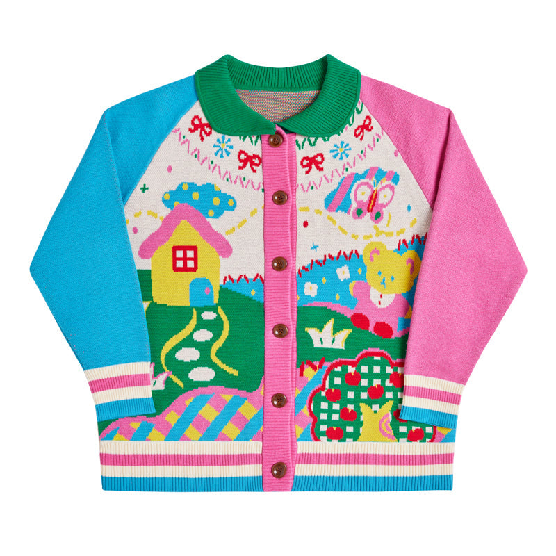 Sweet Cottage Garden Knit Button Cardigan