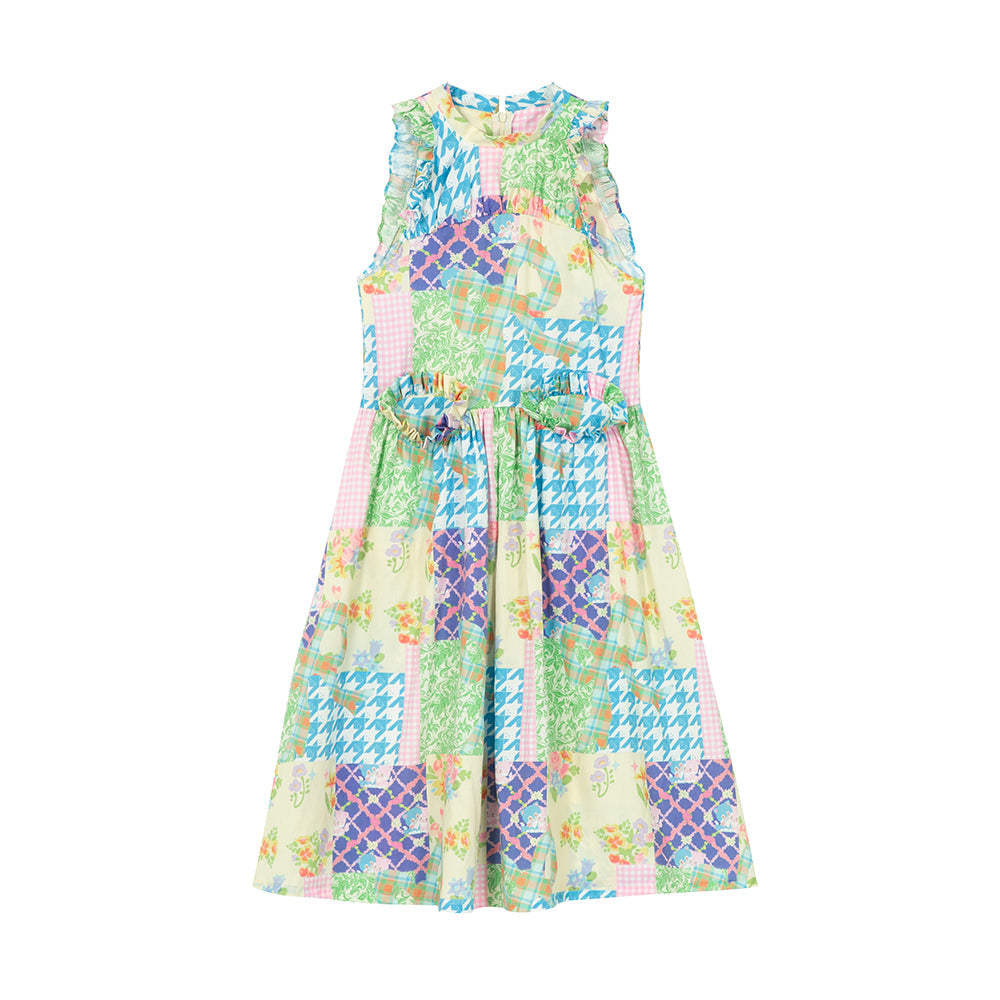 Sleeveless Ruffle Midi Dress