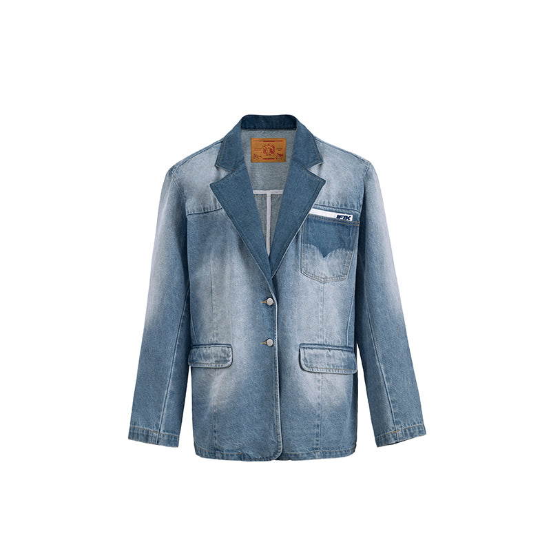 Justin Oversize Denim Blazer - A Timeless Tribute