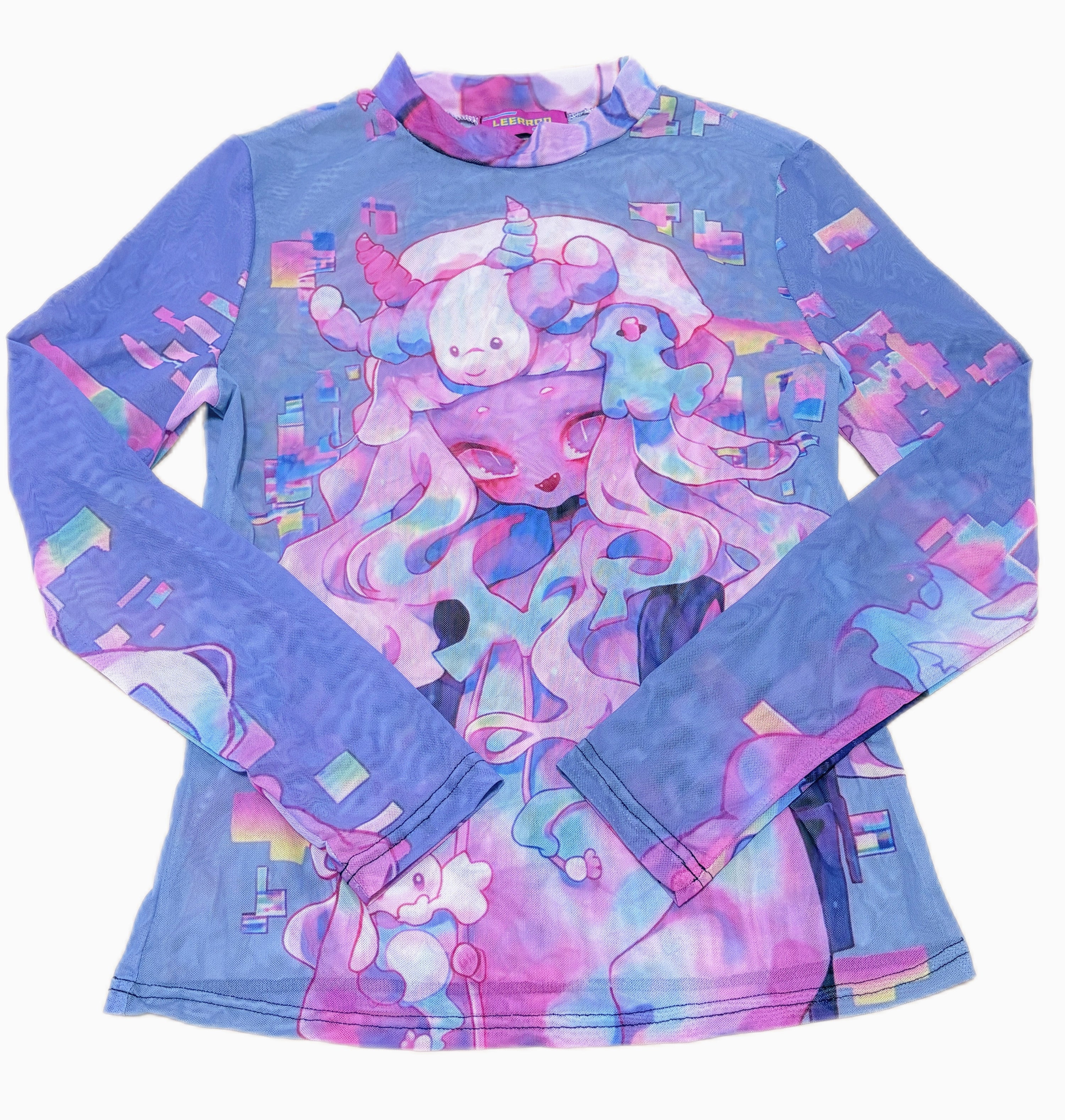 Pastel Dreams Mesh Long Sleeve T-Shirt