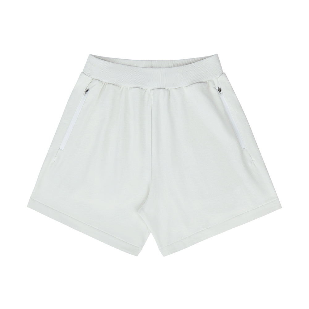 400G Heavy Cotton Shorts with Zip Pocket - chiclara