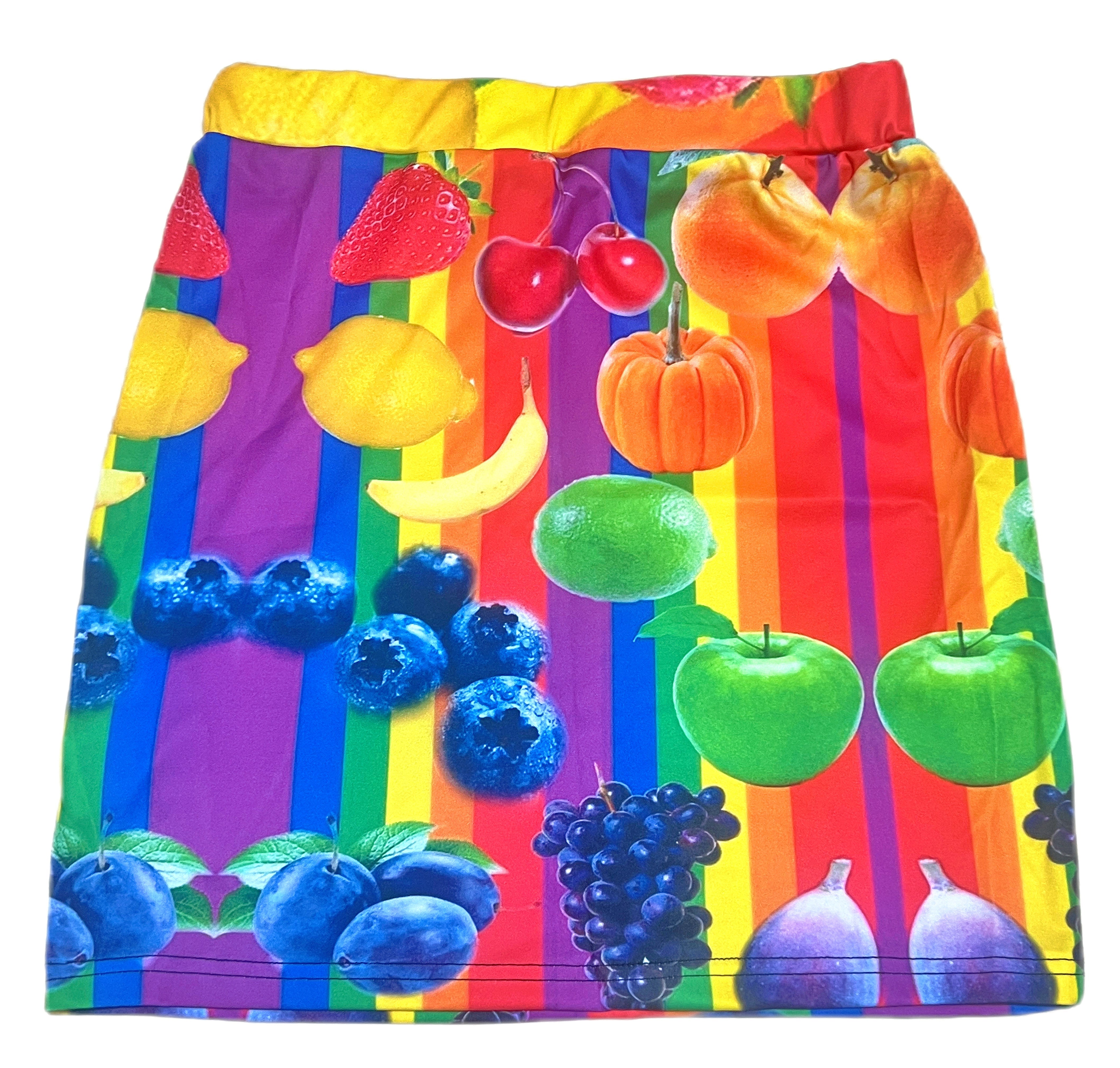 Rainbow Fruit Top Skirt Set