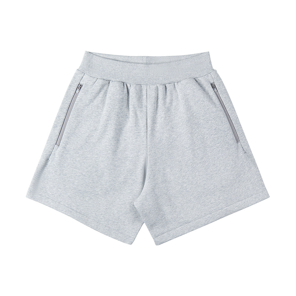 400G Heavy Cotton Shorts With Zip Pocket