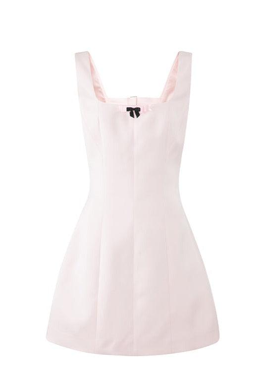 Adjustable Balletcore Bow-Tie Jumper Dress