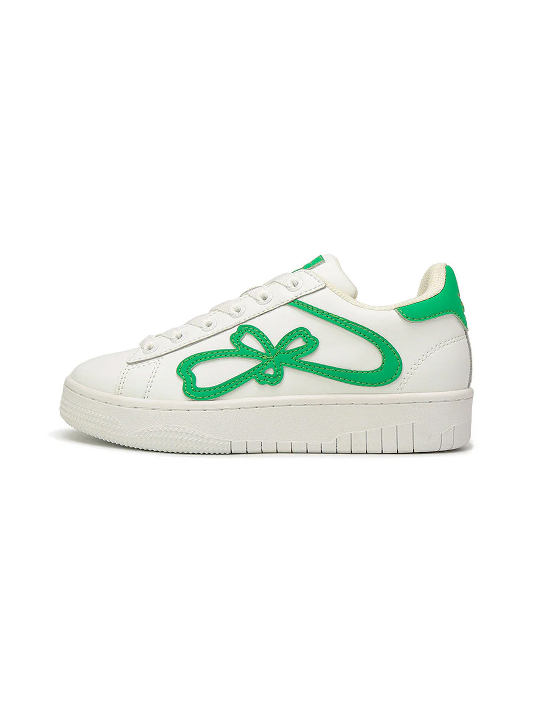 "lucky Four Leaf" Clover Design Platform Sneakers