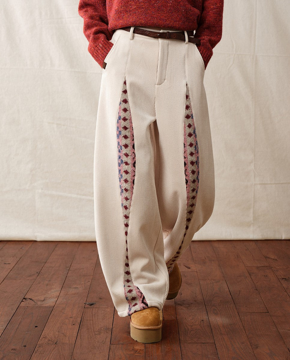 Corduroy Eye-Design Casual Pants