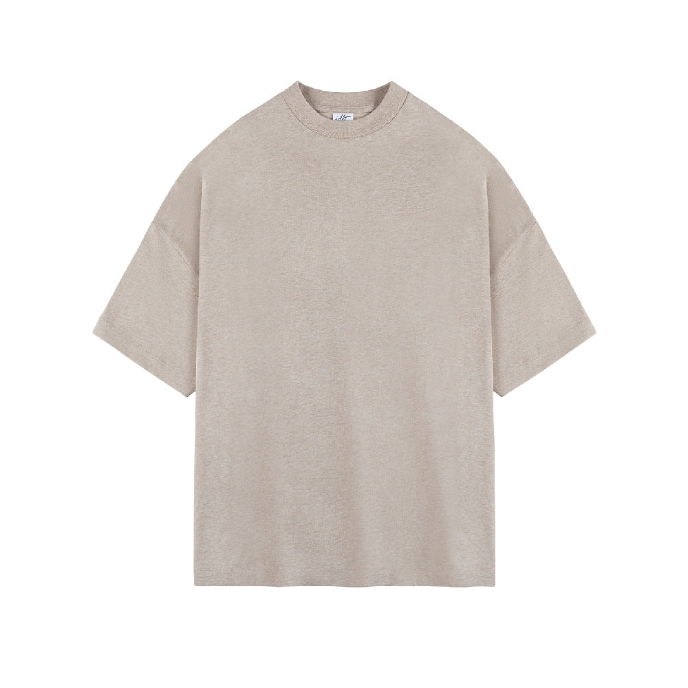 Oversized Drop Shoulder Tee in Heavy Cotton - chiclara