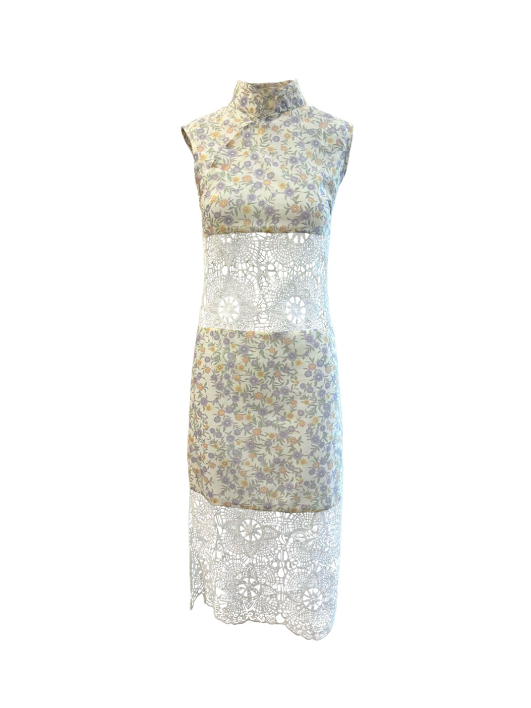 Floral Lace Cheongsam Dress