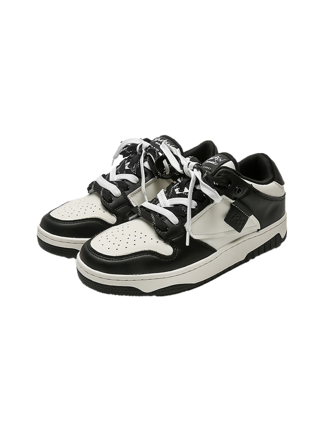 Dual-Lace System Perforated Upper Sneakers