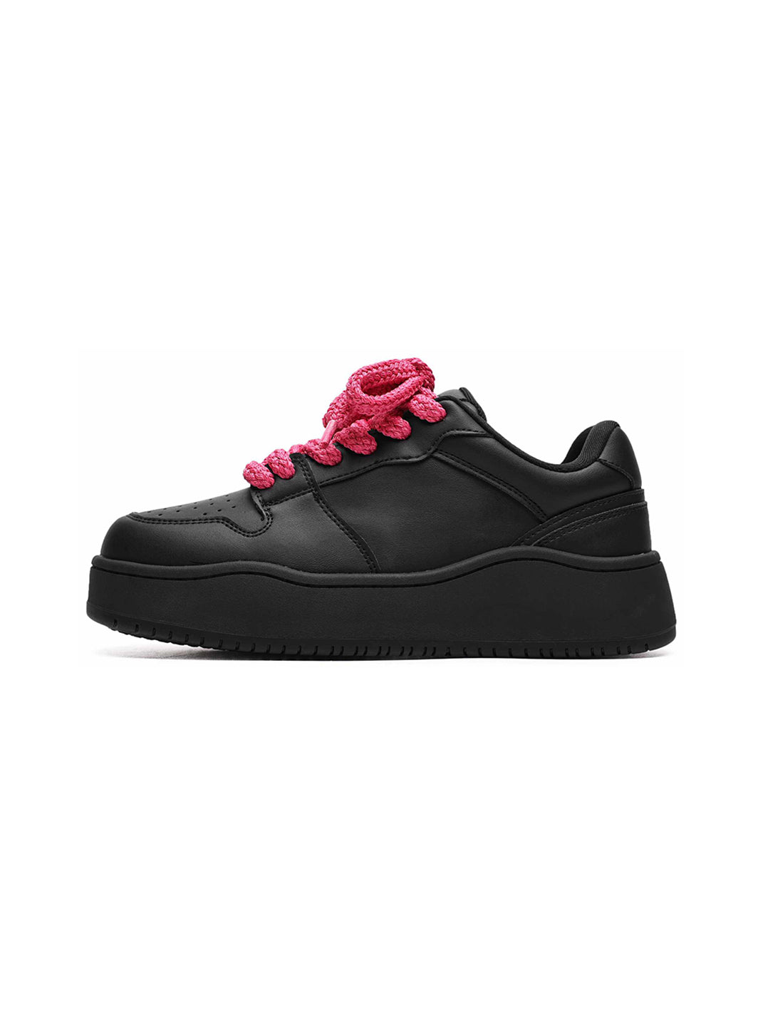 Contrast Lacing Structured Chunky Sneakers