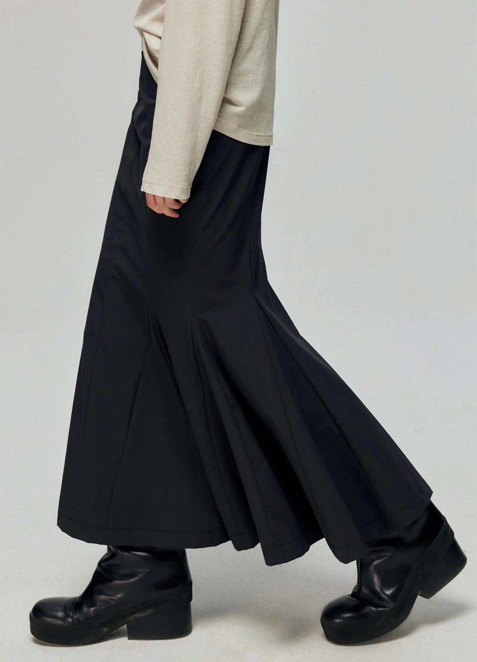 Elegant Fishtail Maxi Skirt - chiclara