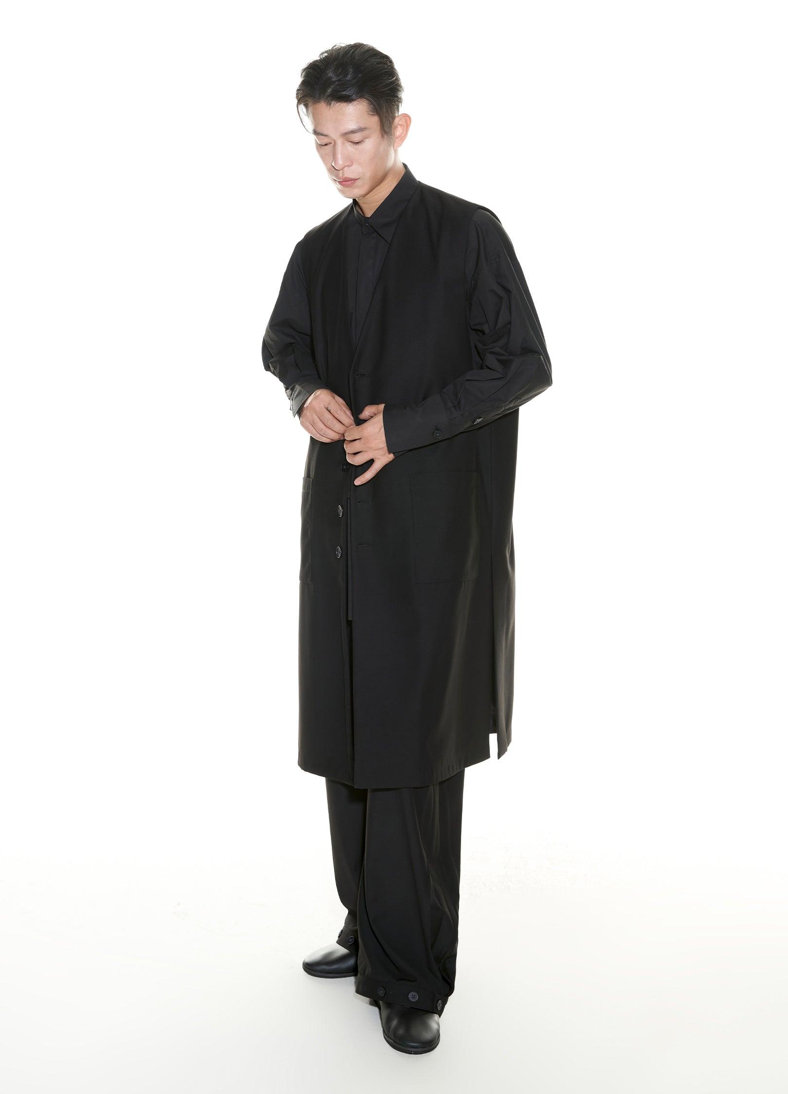 Elegant Black Suit Vest by VAPOUR BLUE - chiclara