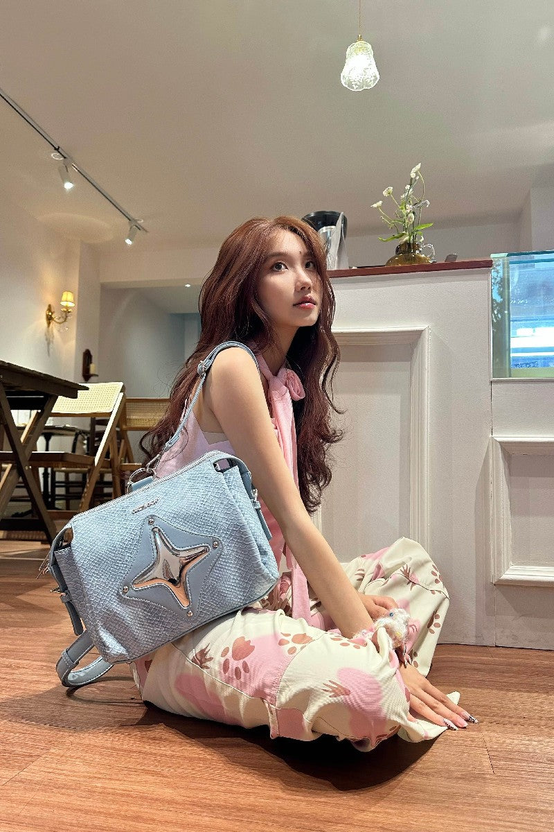 Snake Star Chrome Crossbody Bag