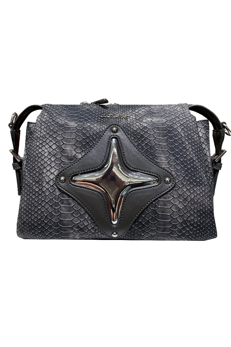 Snake Star Chrome Crossbody Bag