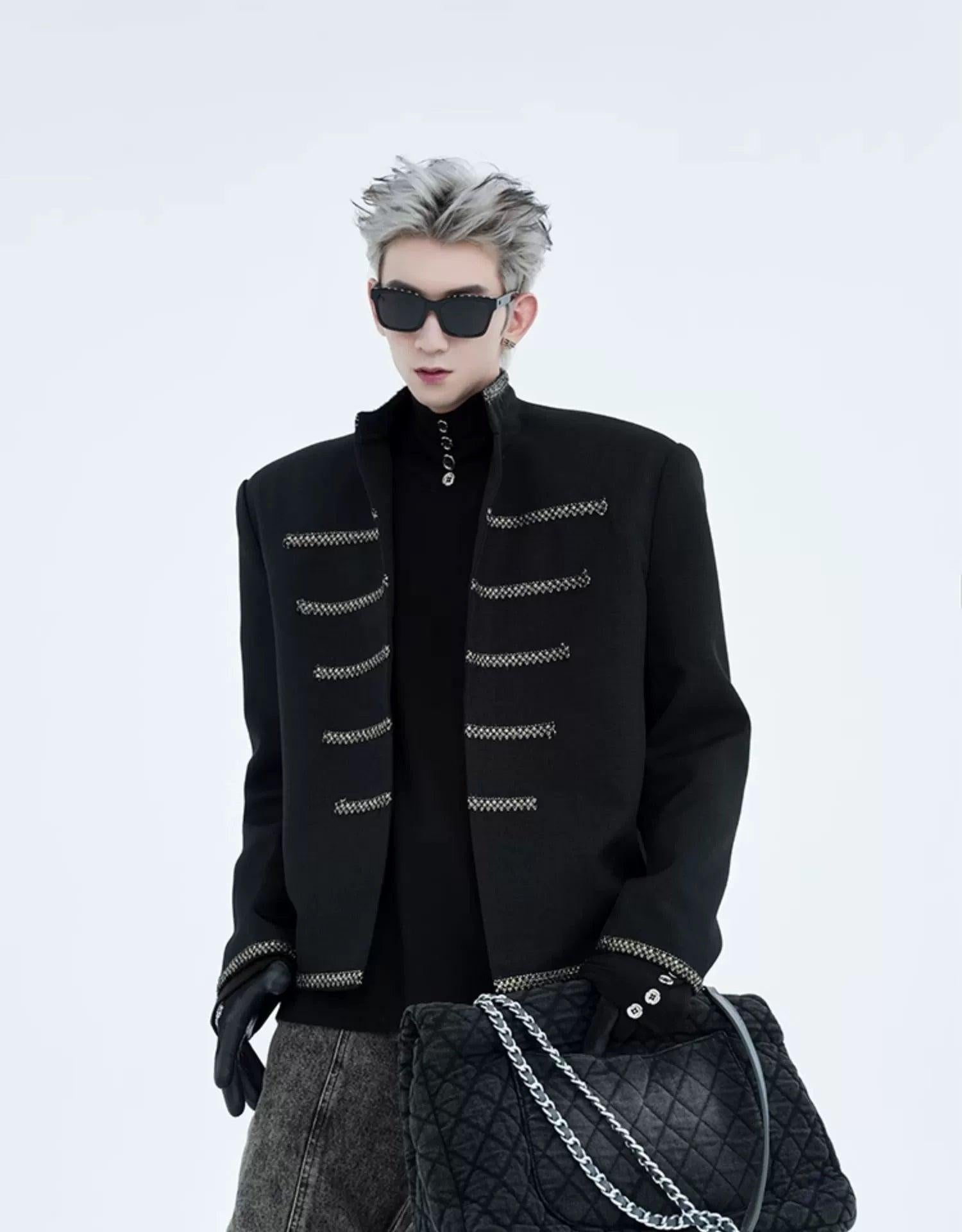 Military Chain Trim Jacket