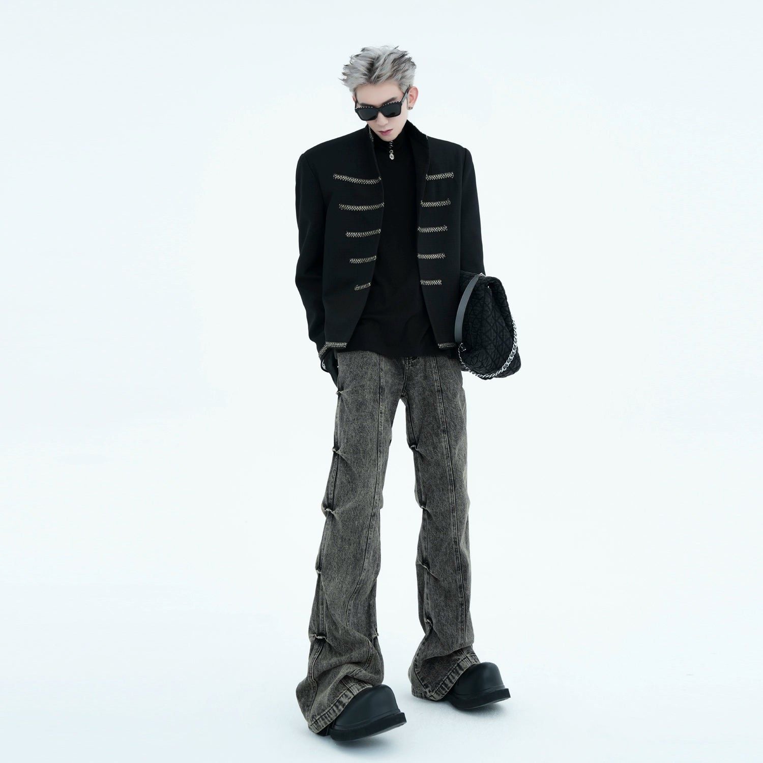 Military Chain Trim Jacket