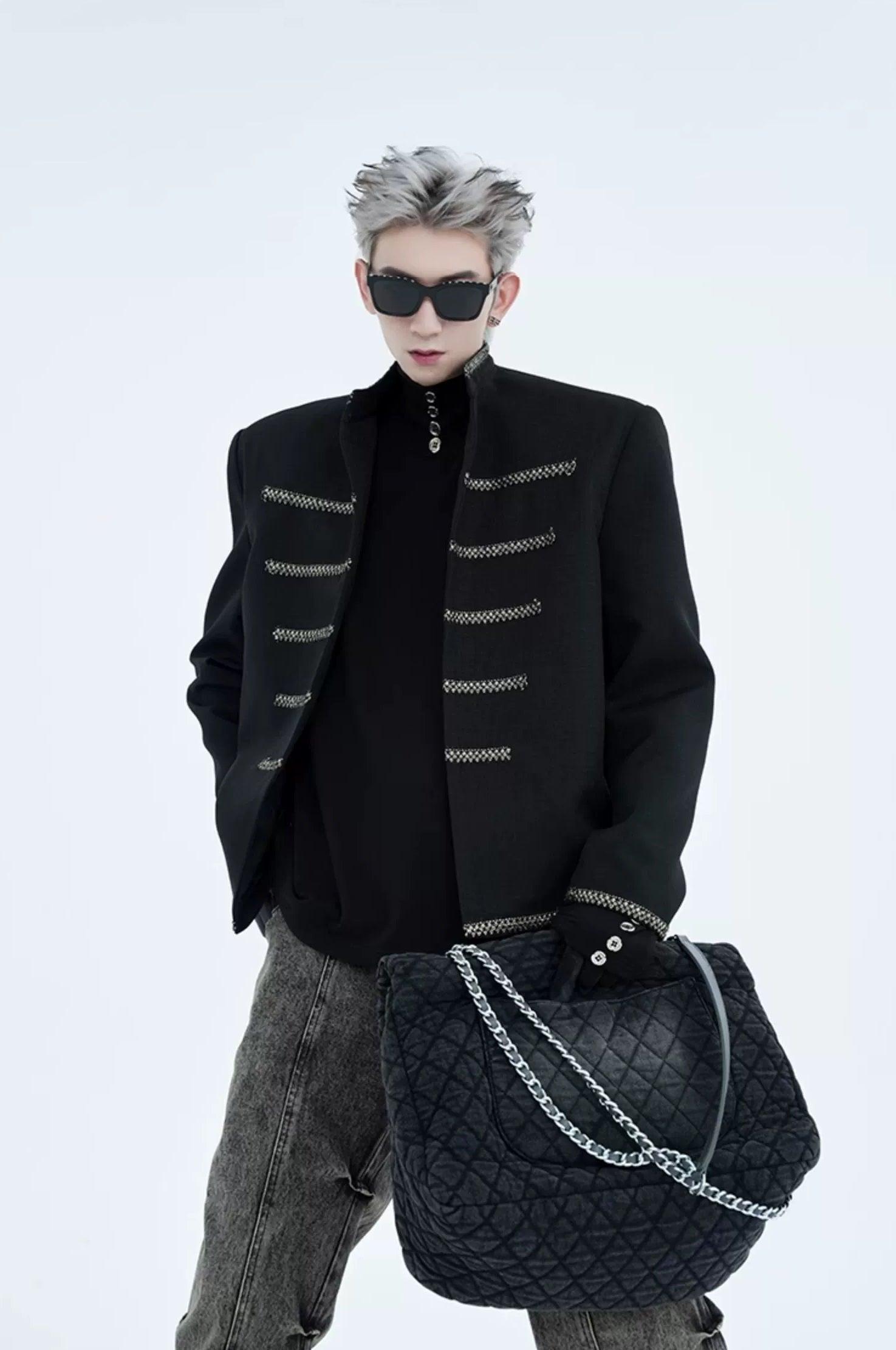 Military Chain Trim Jacket