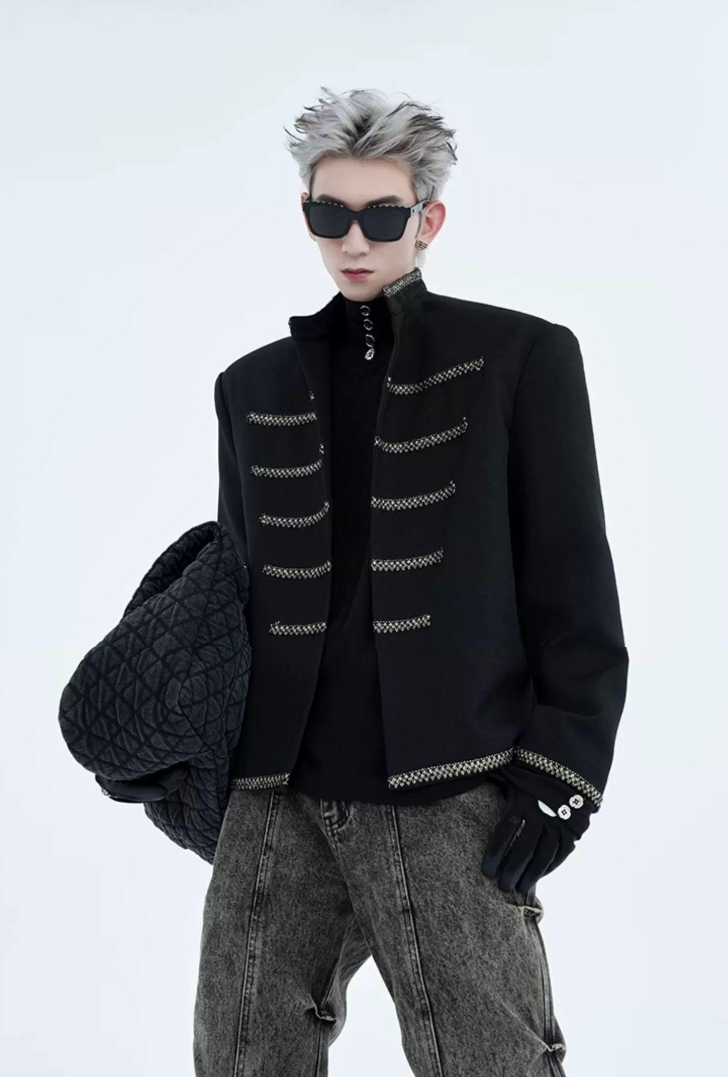 Military Chain Trim Jacket