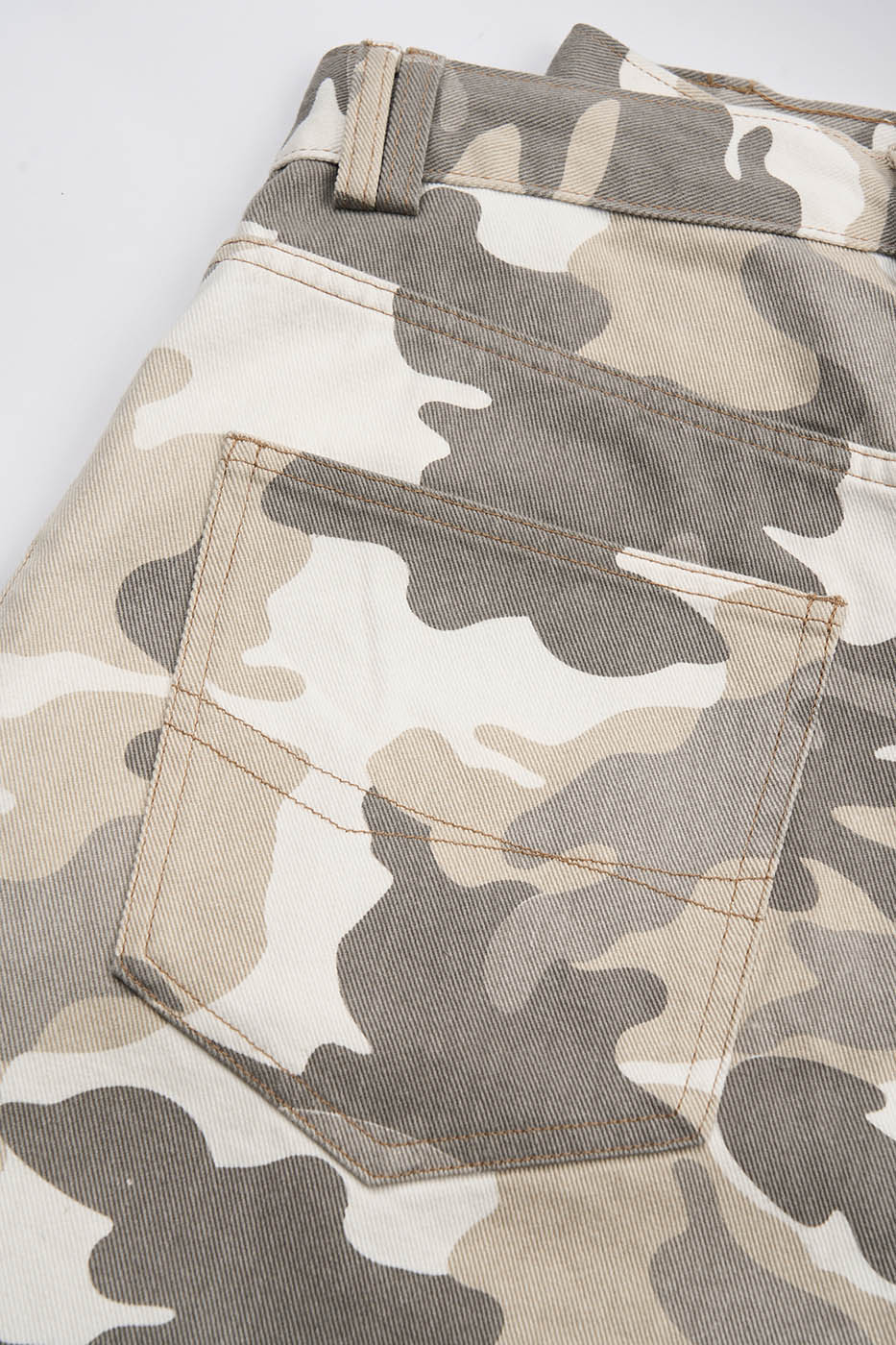 Snow Camo Baggy Pants