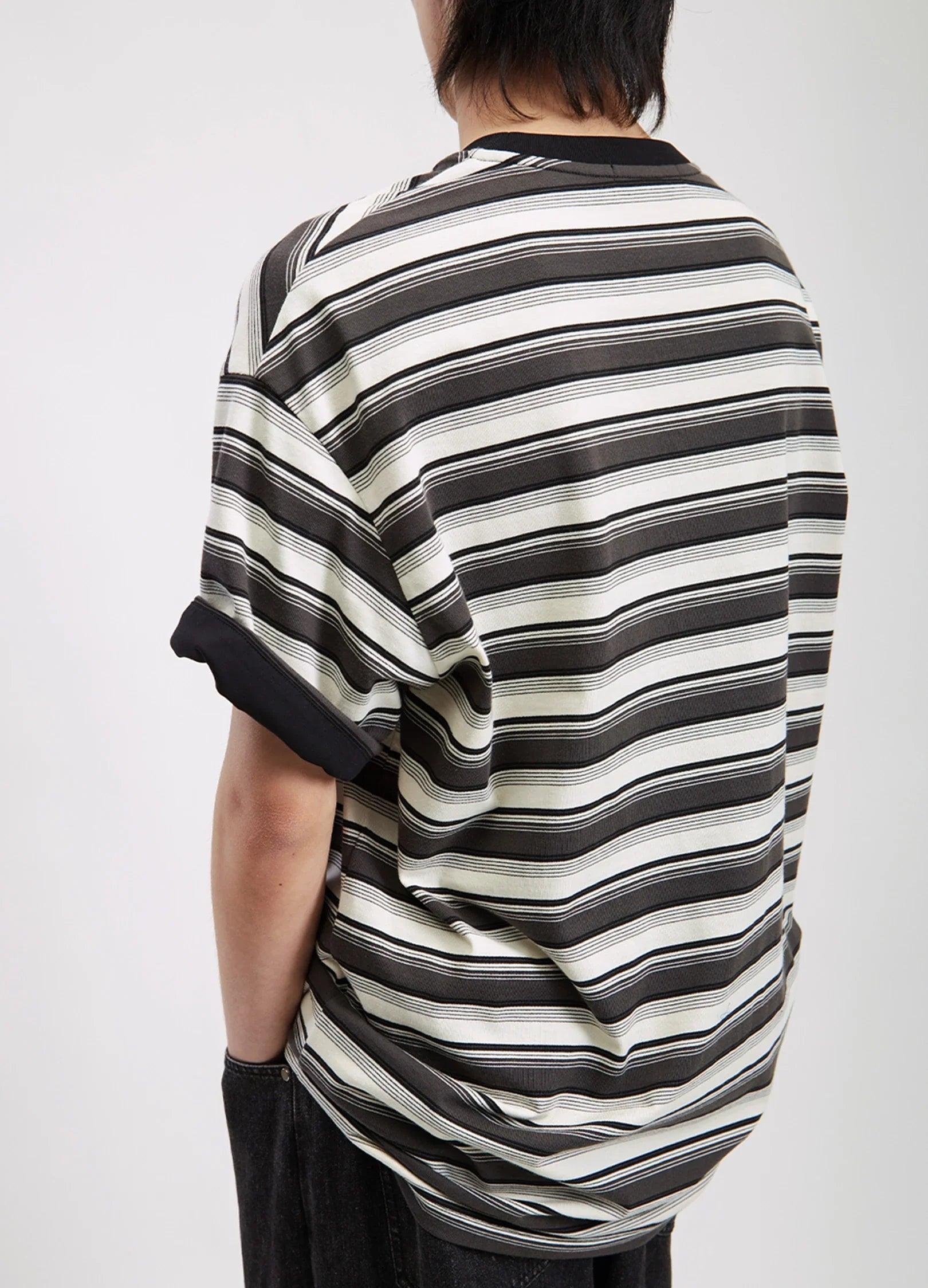 Chic Striped Unisex Tee - chiclara