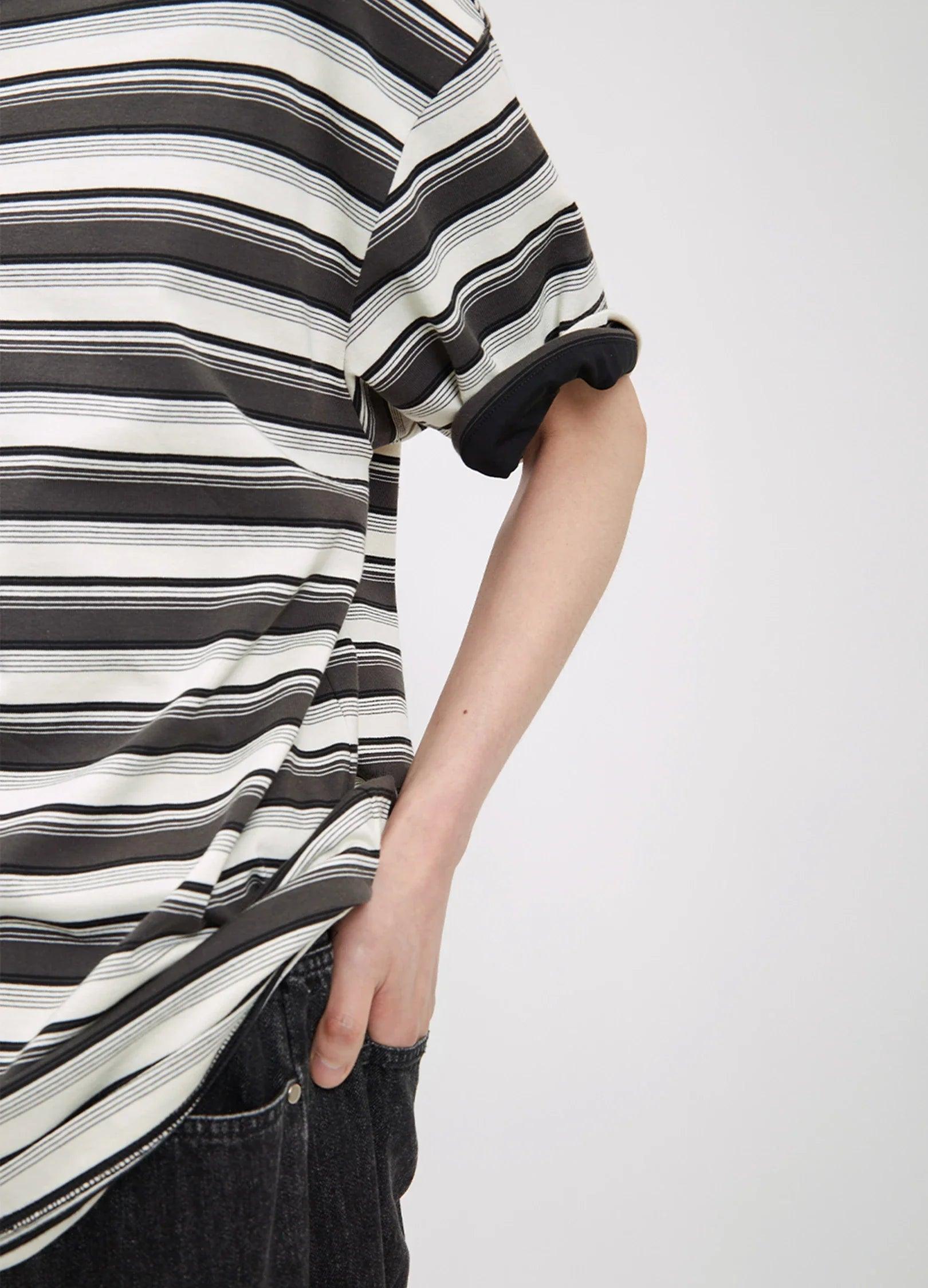 Chic Striped Unisex Tee - chiclara