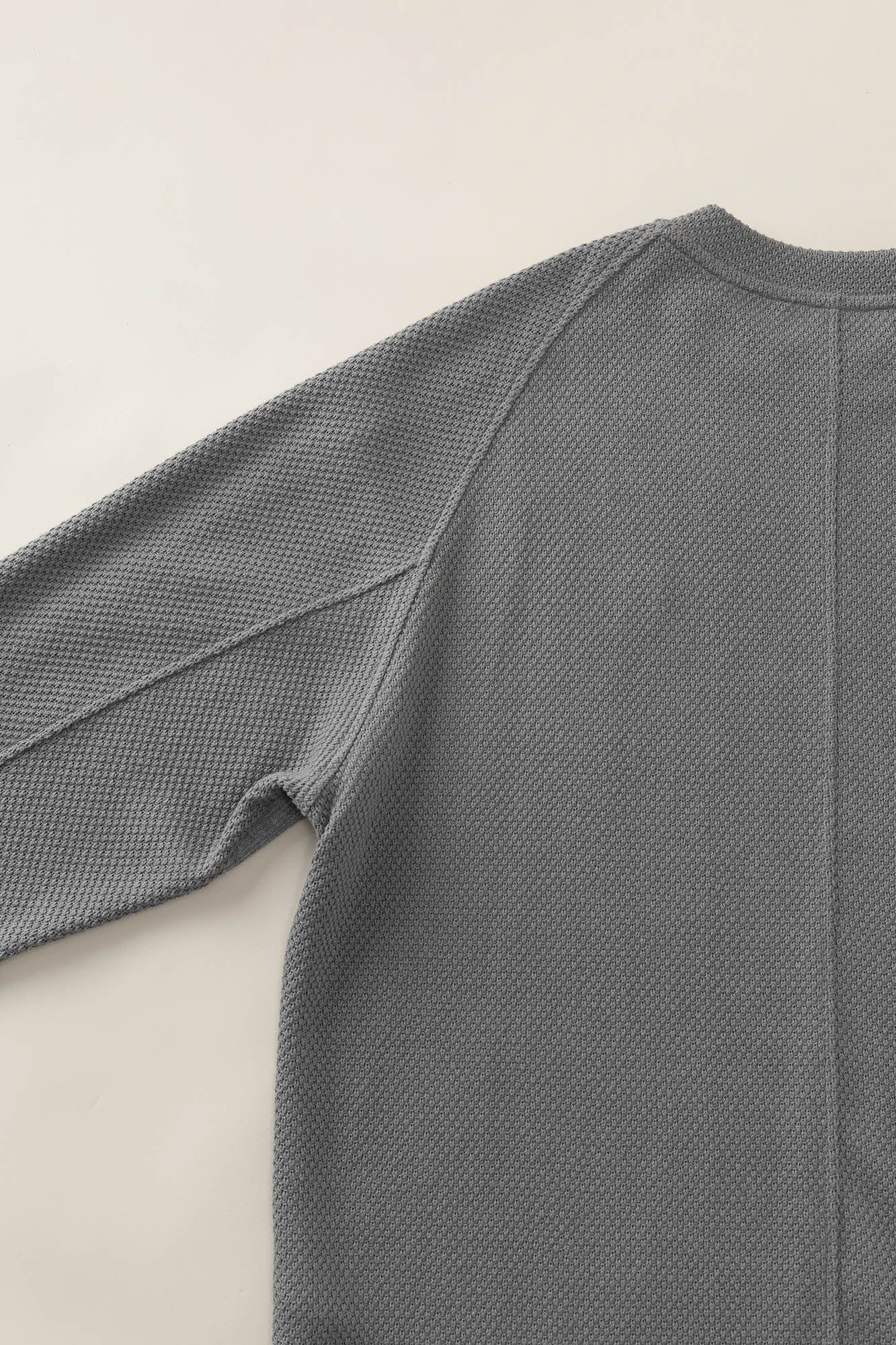 Logo Textured Sleeve Sweatshirt