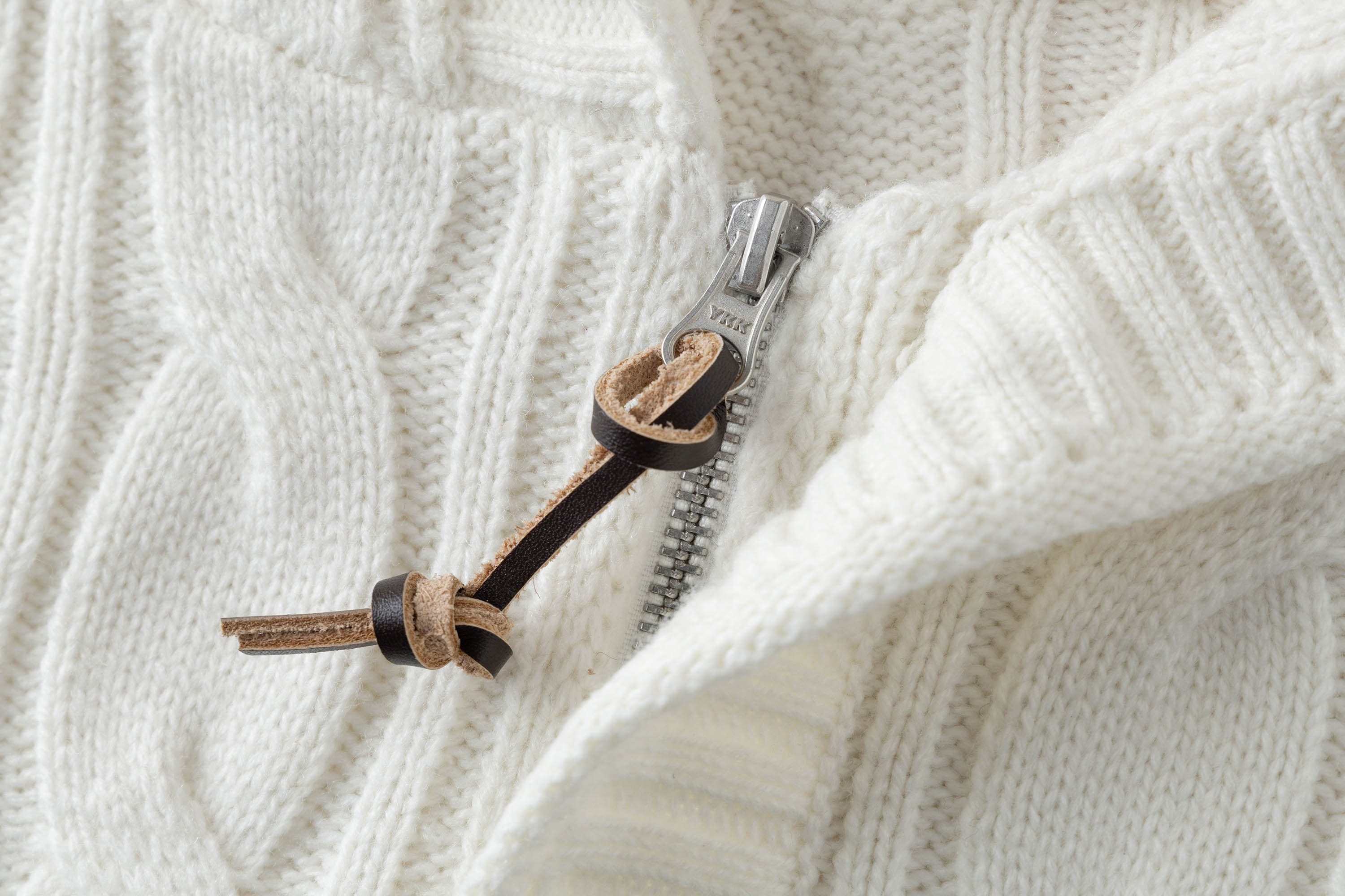 Cable Knit Hooded Cardigan