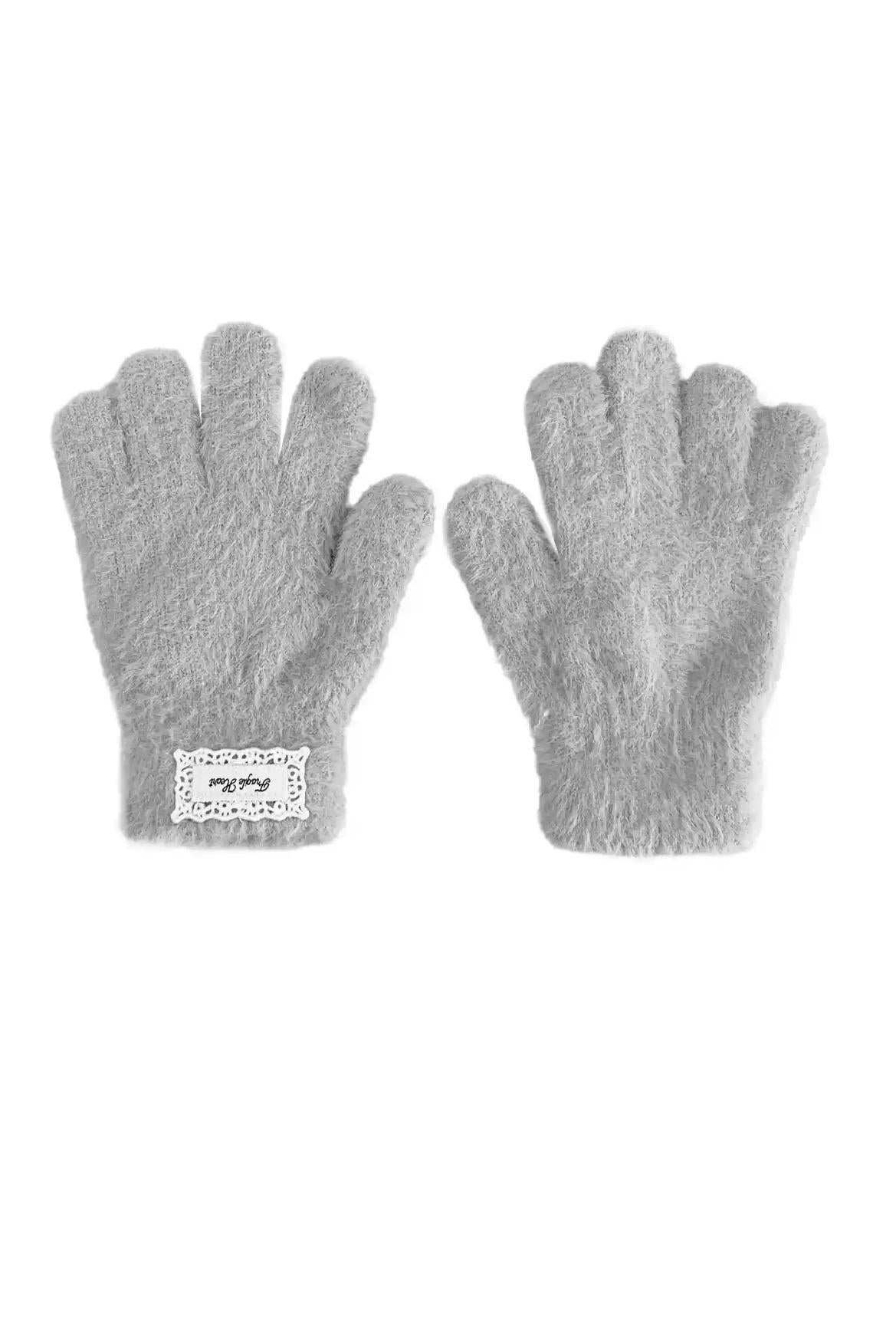 Label Patch Winter Gloves