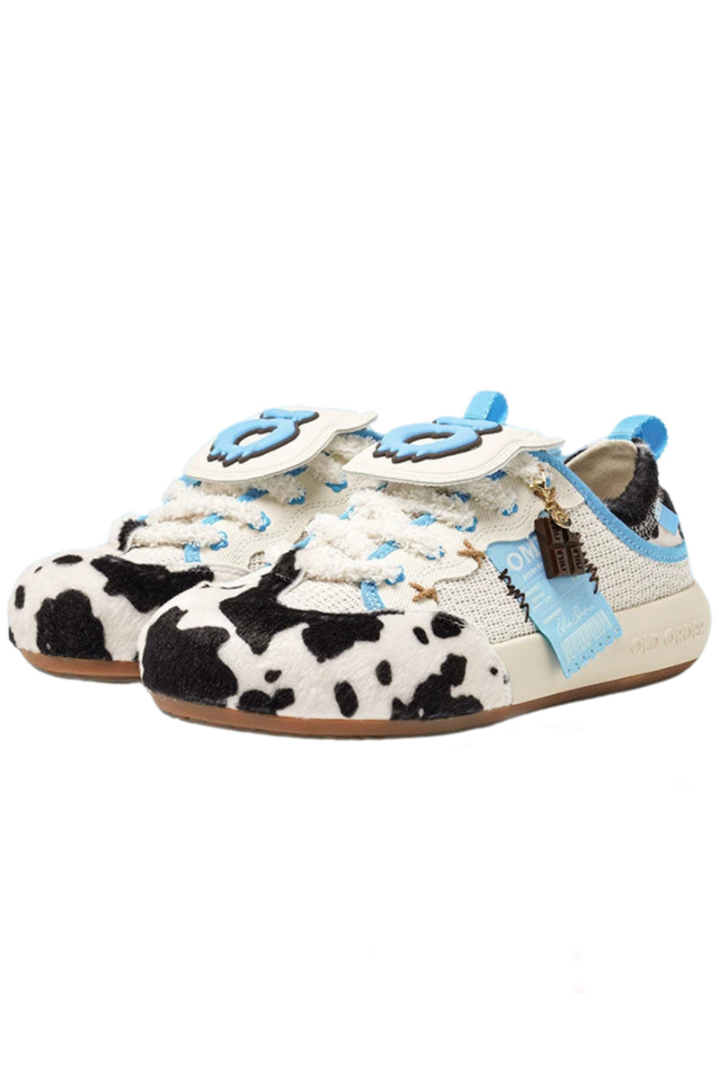 Cow Pattern Chunky Sneakers
