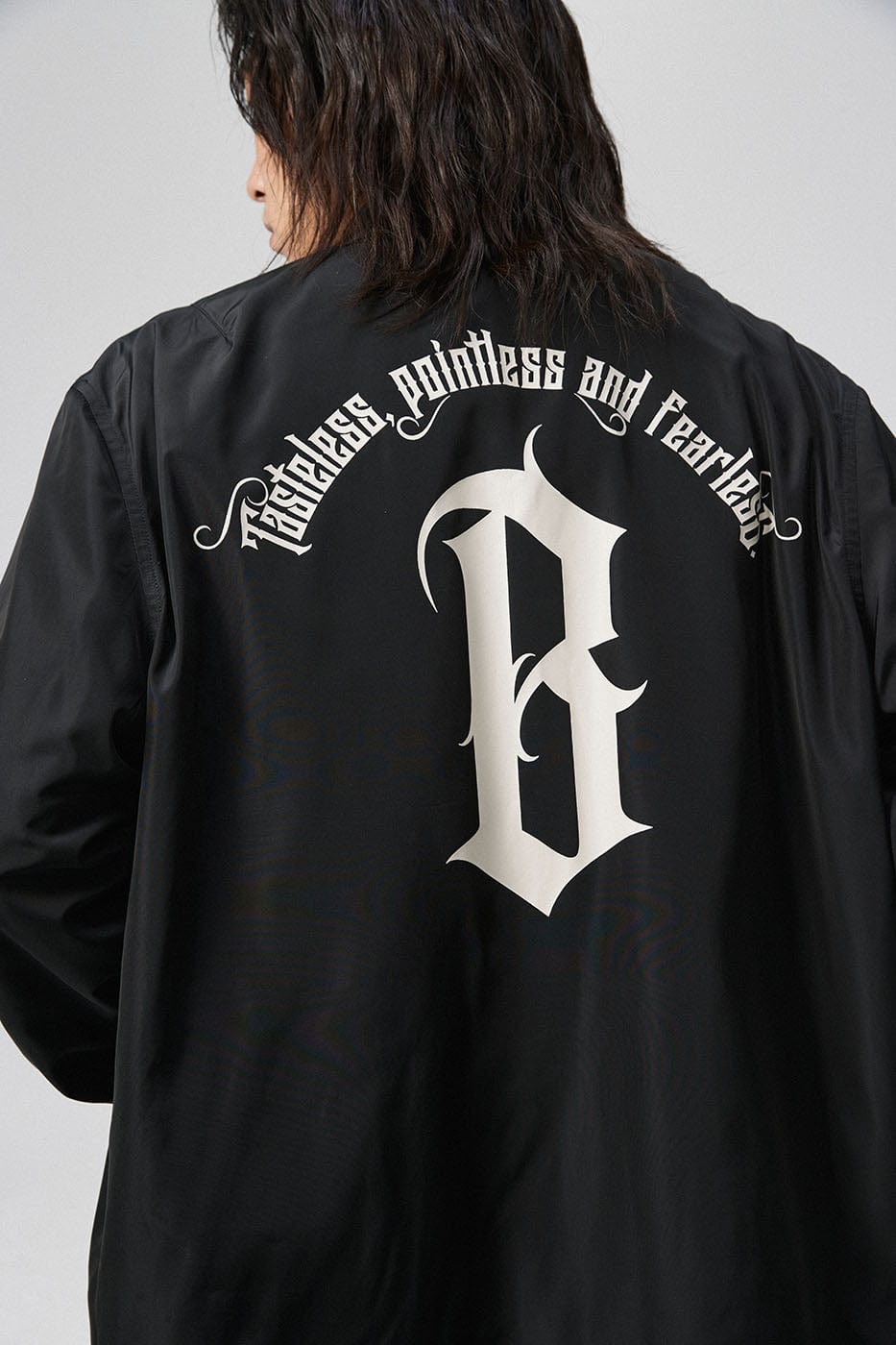 Gothic Logo Coach Jacket