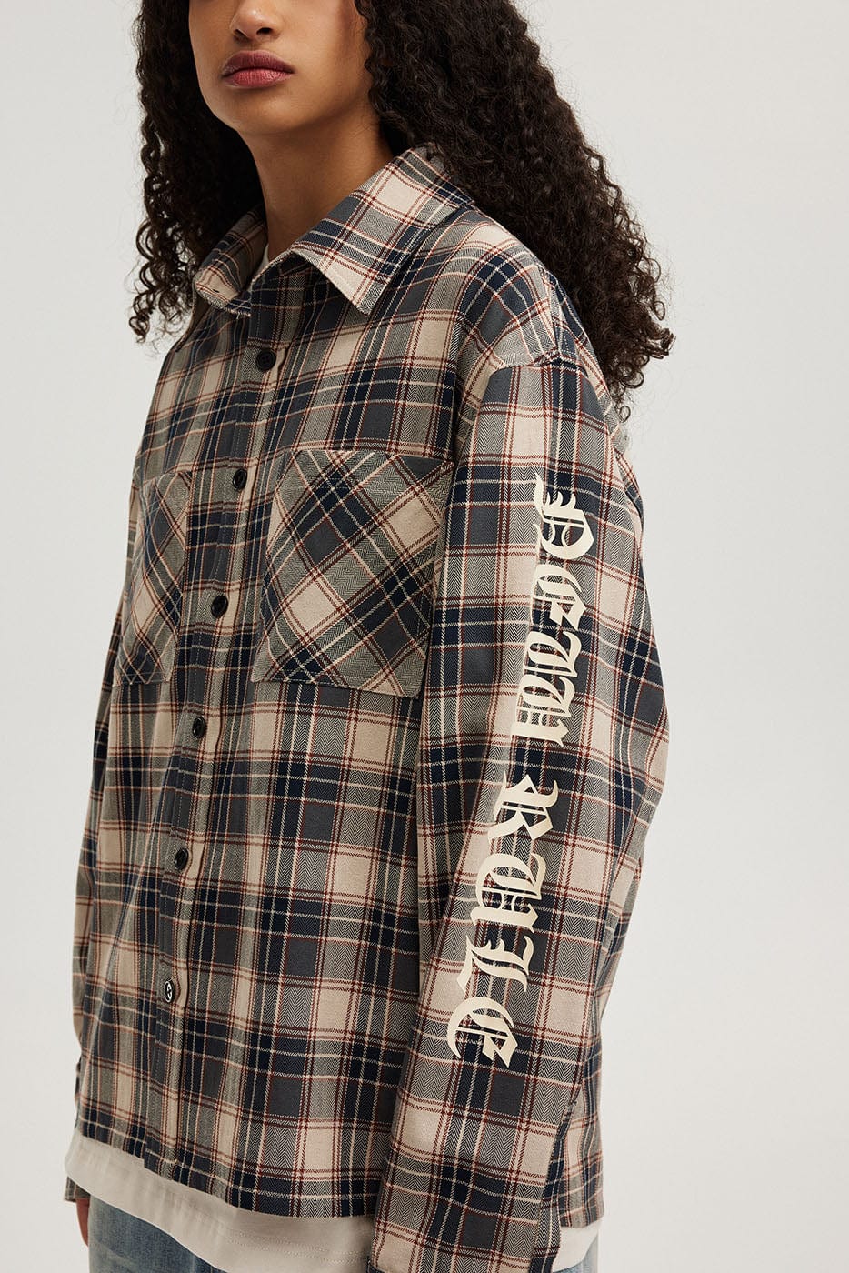 Gothic Plaid Flannel Shirt