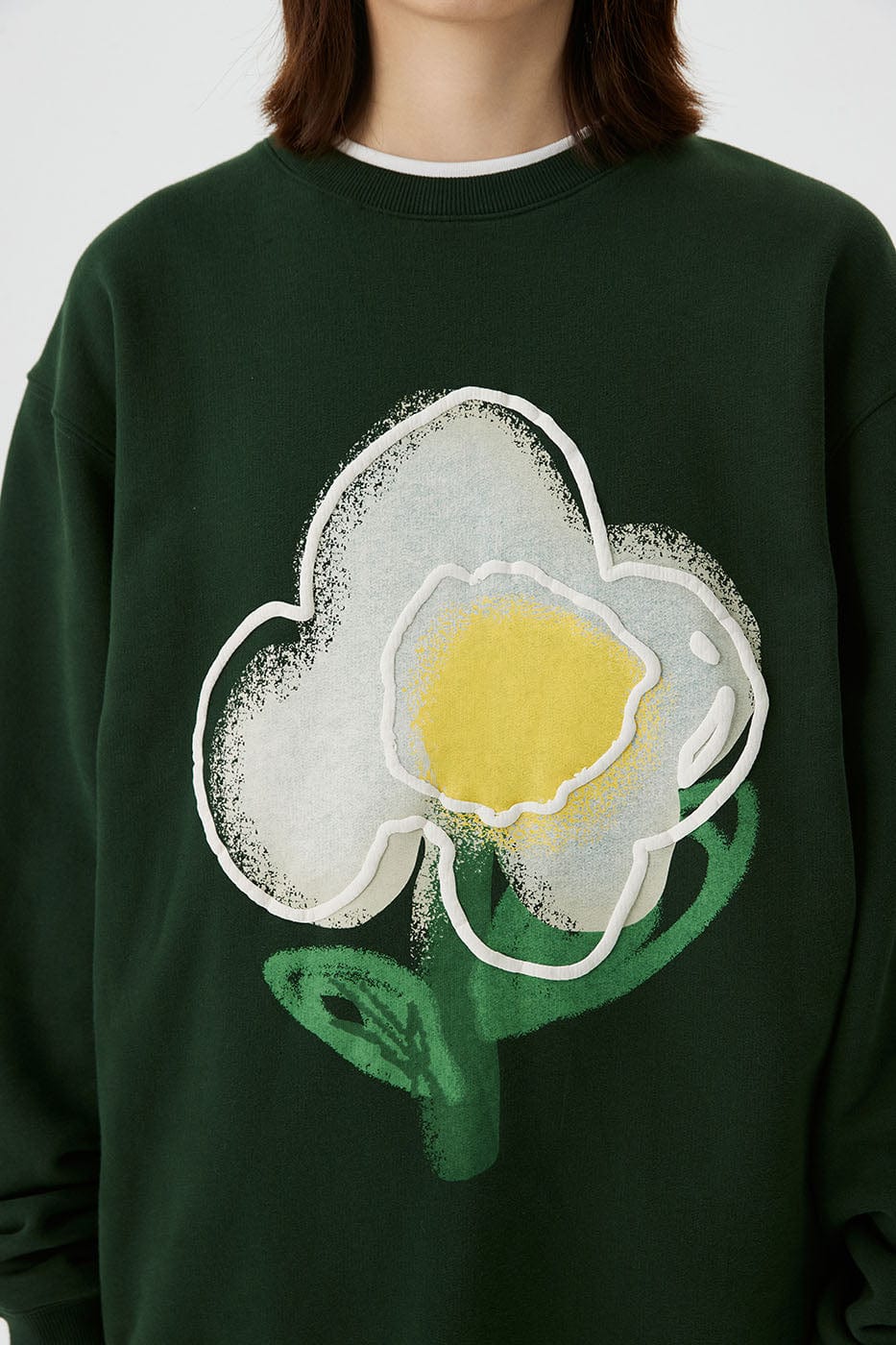 Flower Print Sweatshirt