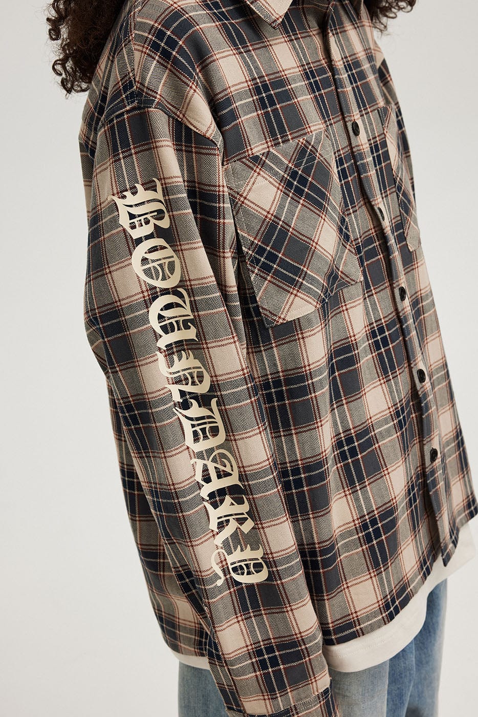 Gothic Plaid Flannel Shirt